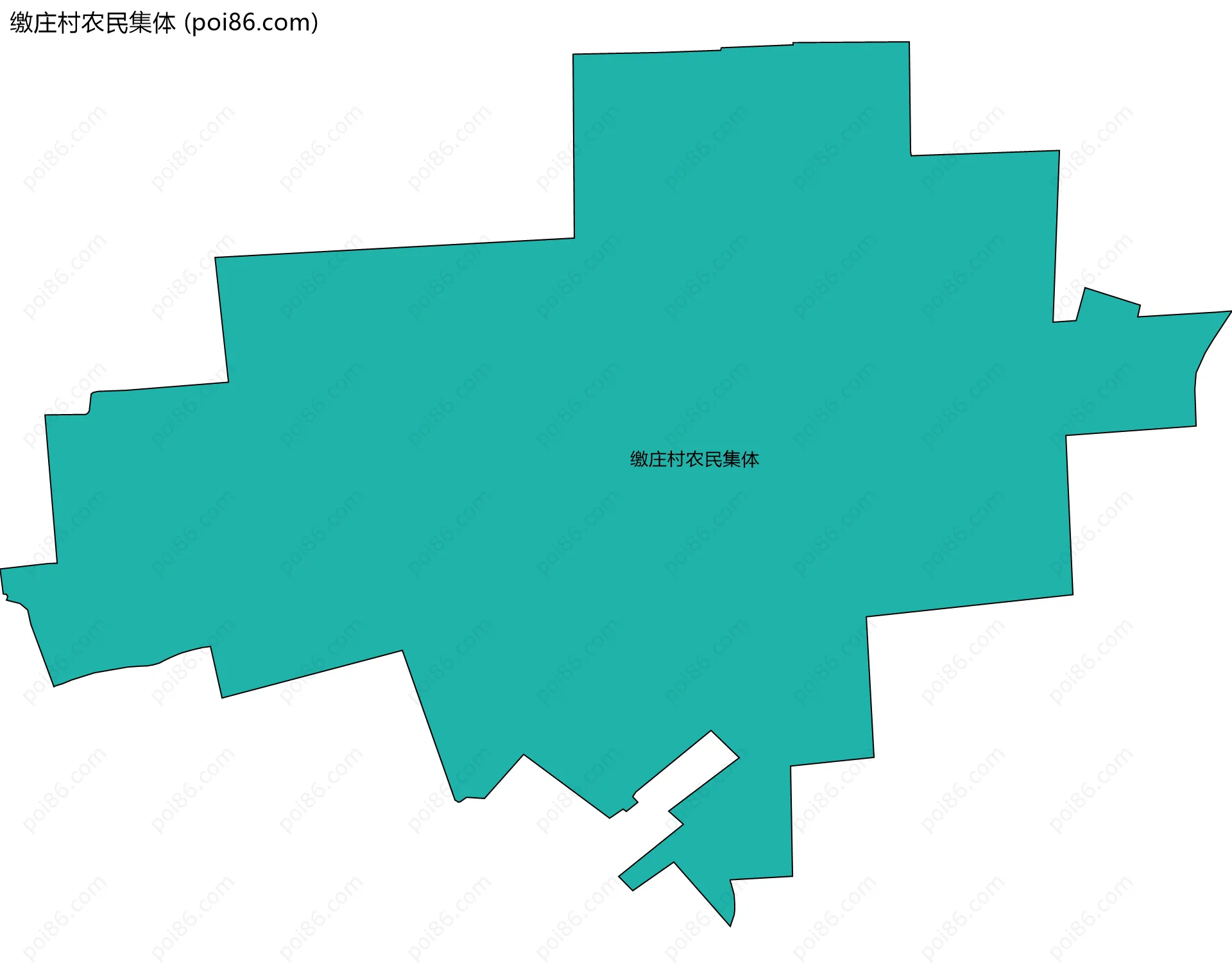 缴庄村农民集体边界地图
