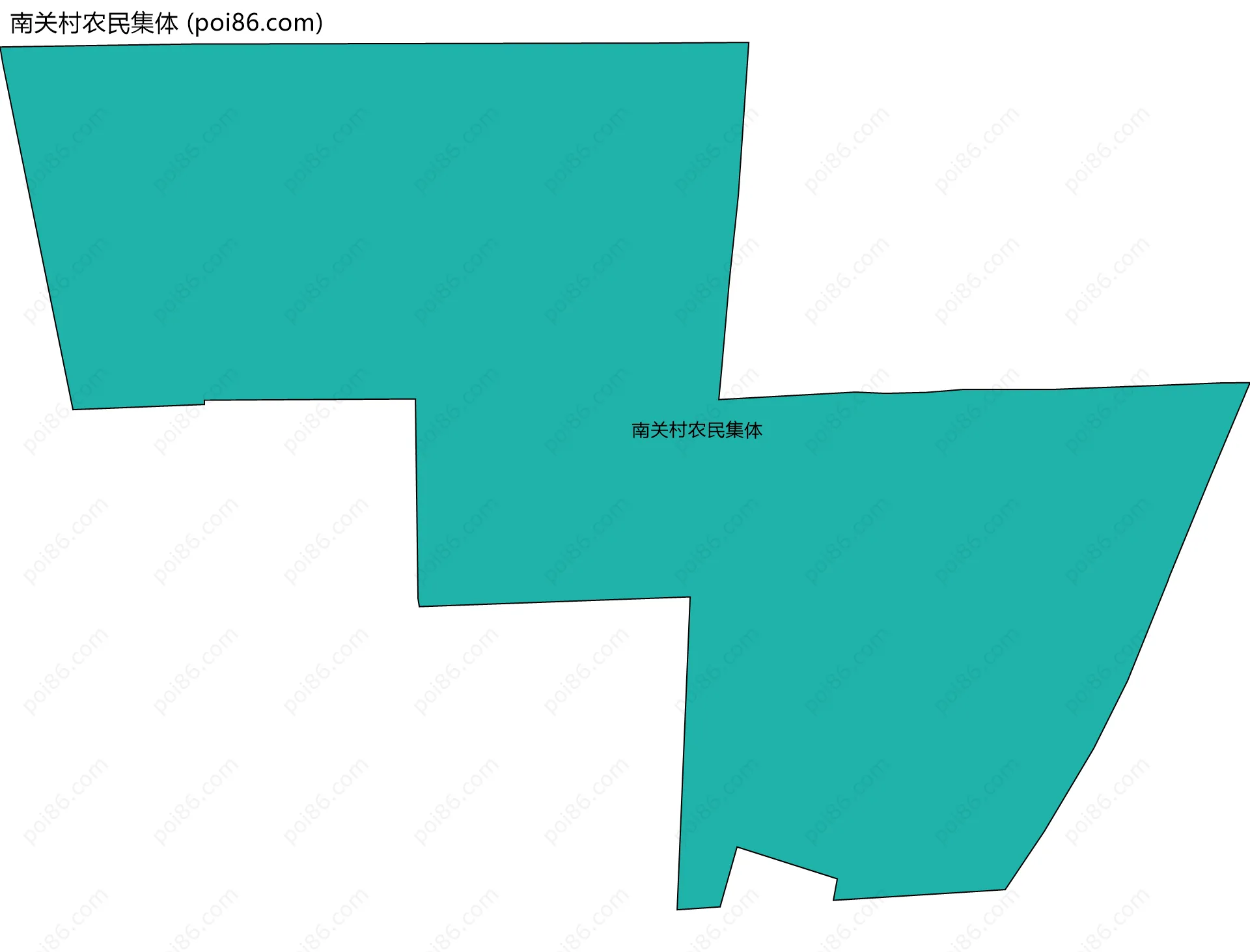 南关村农民集体边界地图