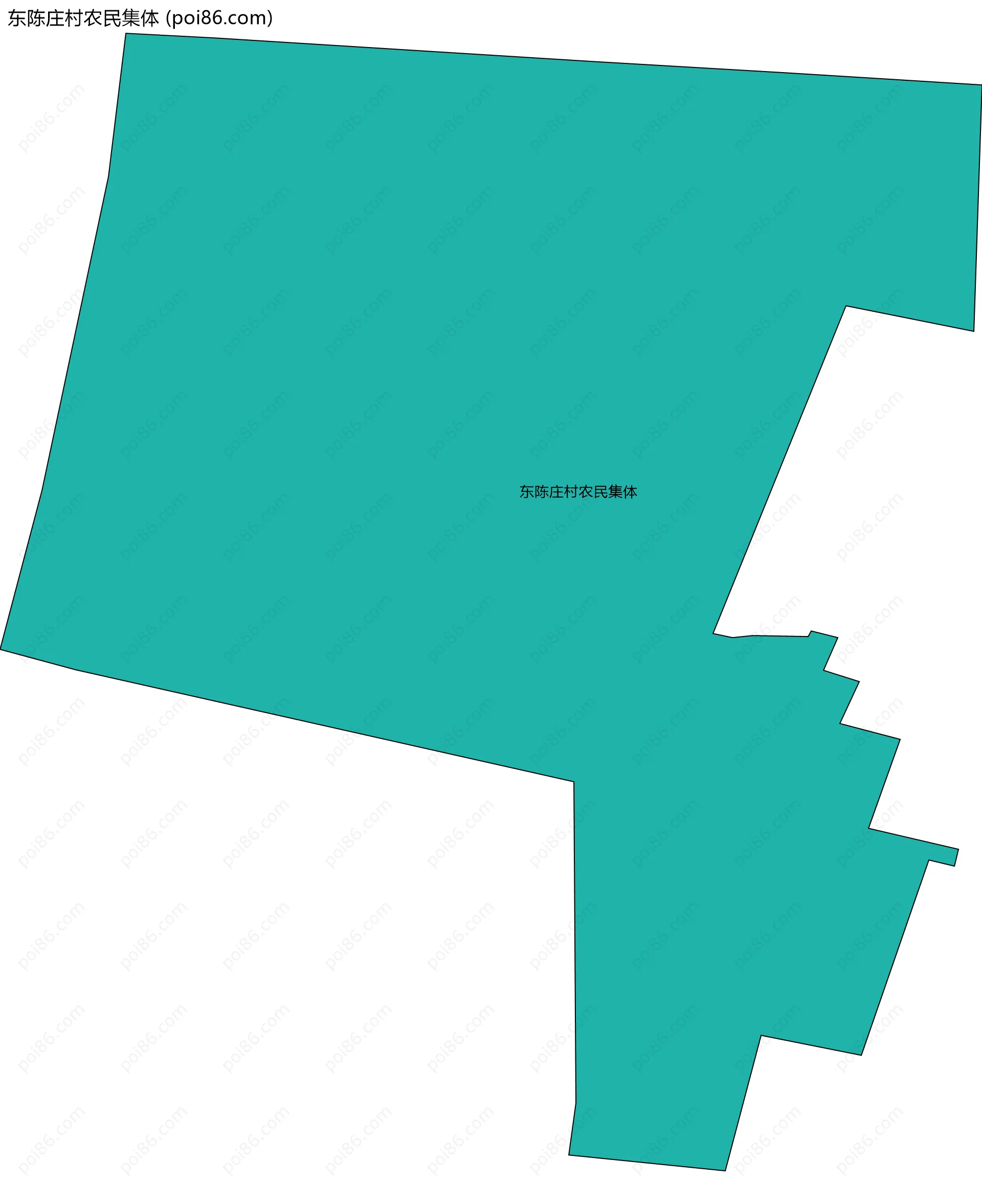 东陈庄村农民集体边界地图