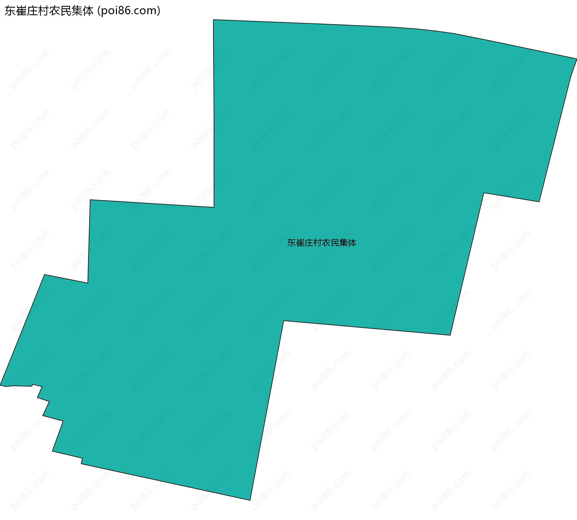 东崔庄村农民集体边界地图