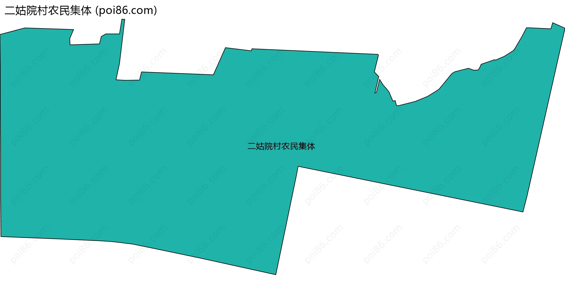 二姑院村农民集体边界地图