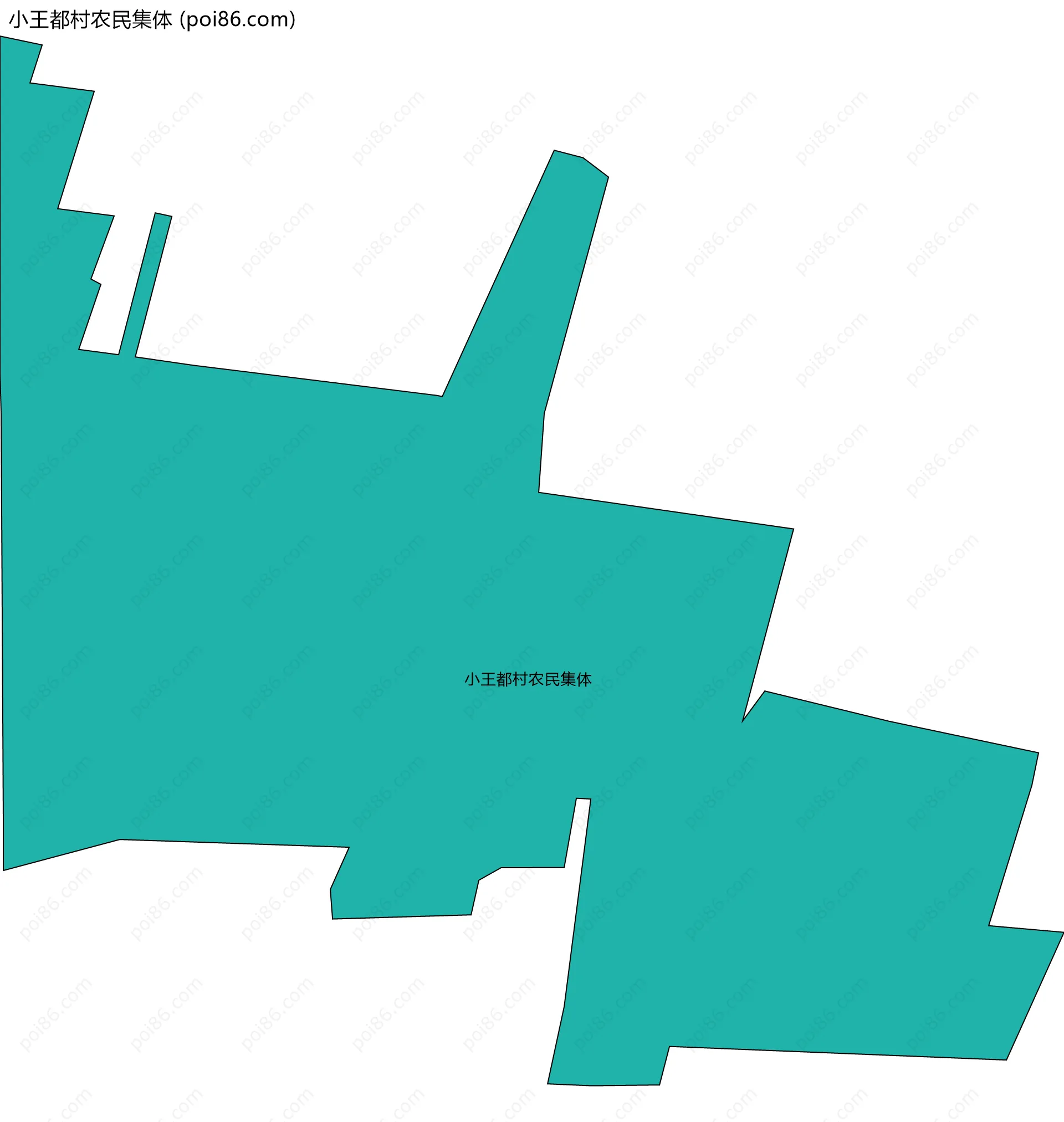小王都村农民集体边界地图