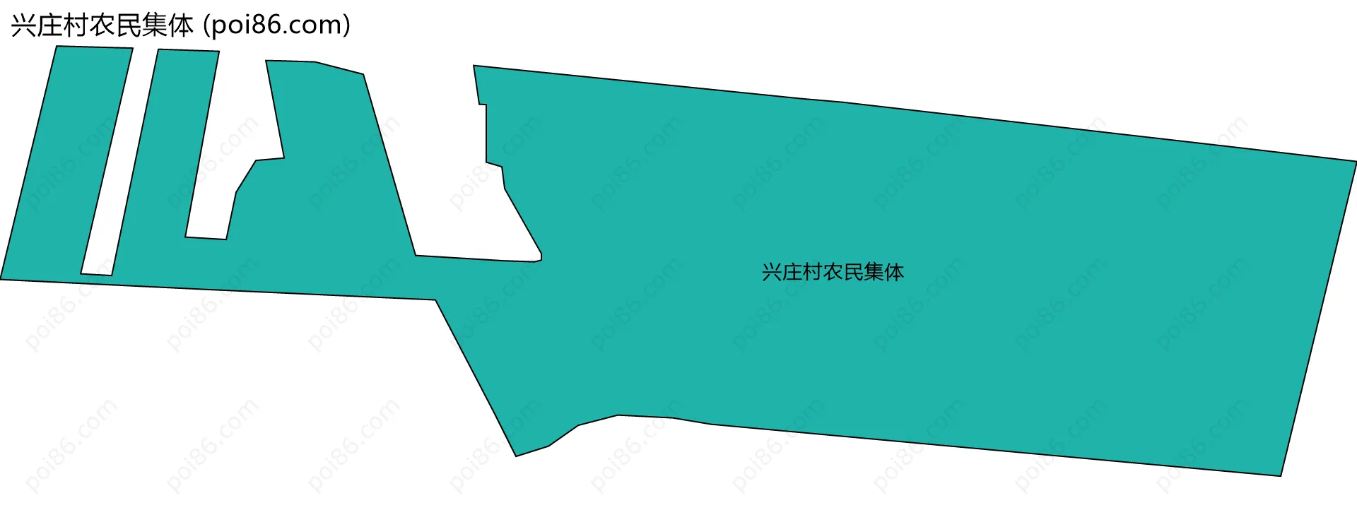 兴庄村农民集体边界地图