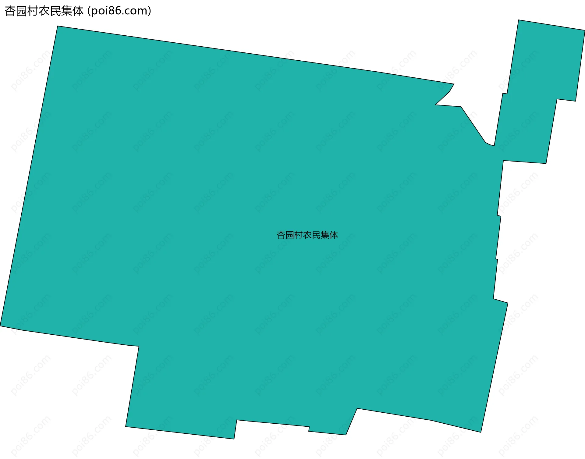 杏园村农民集体边界地图