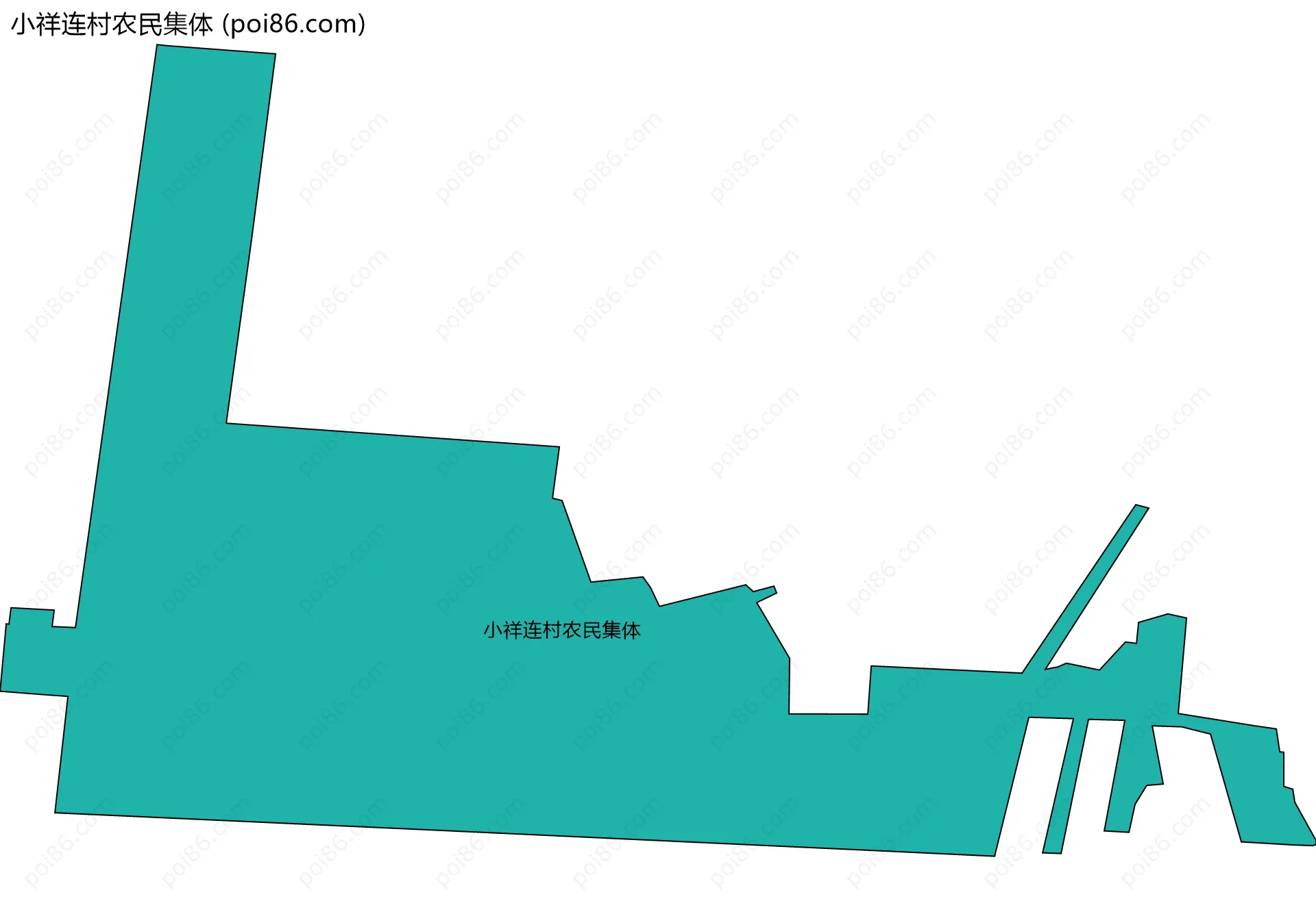 小祥连村农民集体边界地图
