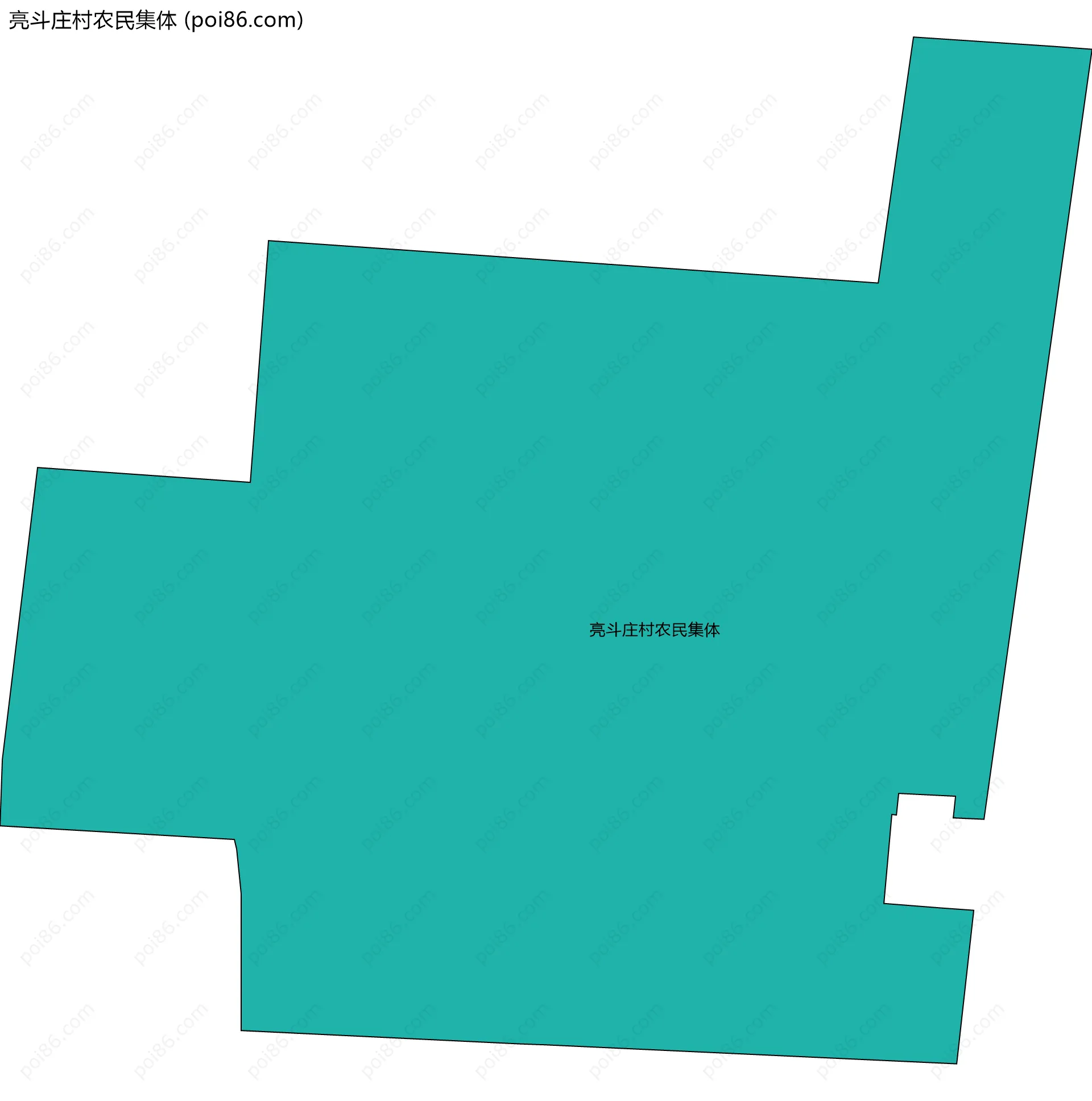 亮斗庄村农民集体边界地图