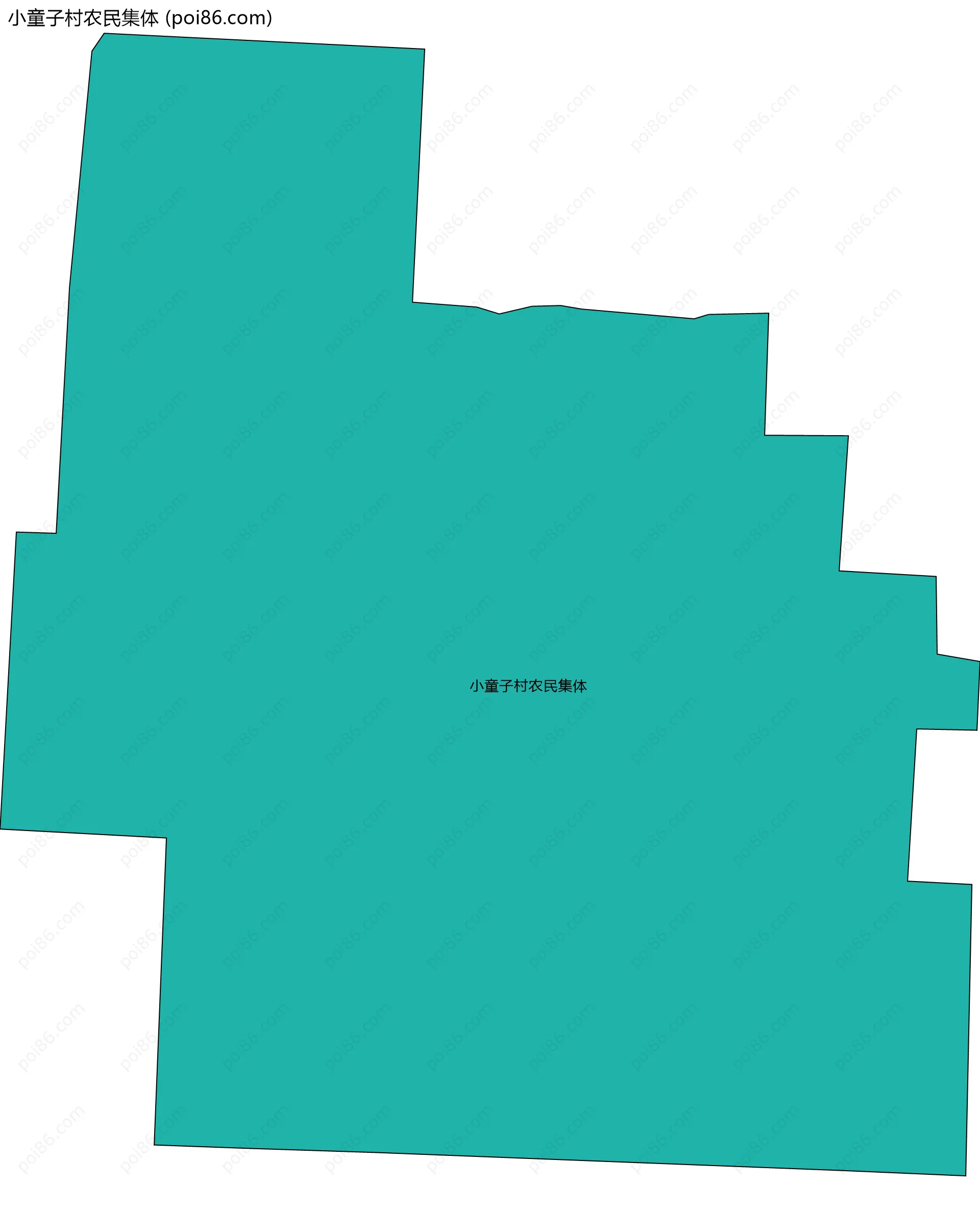 小童子村农民集体边界地图