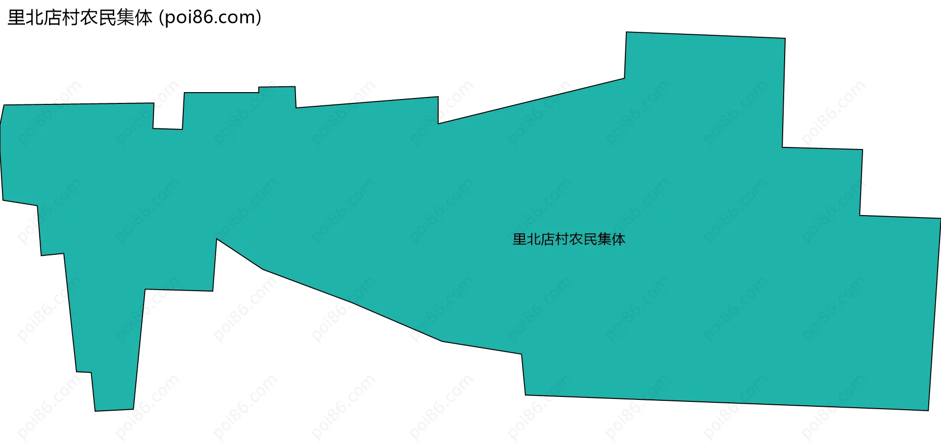 里北店村农民集体边界地图