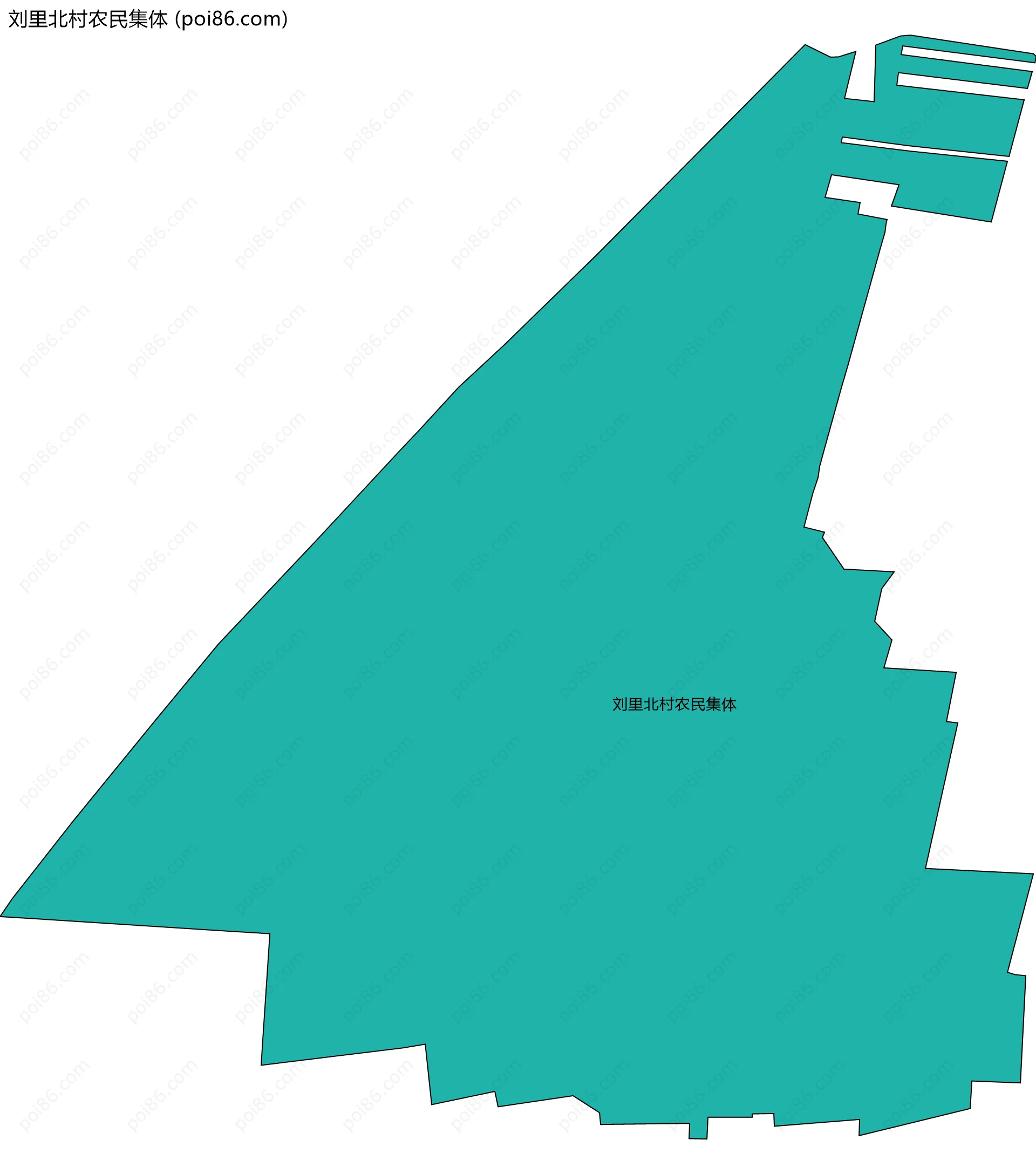 刘里北村农民集体边界地图
