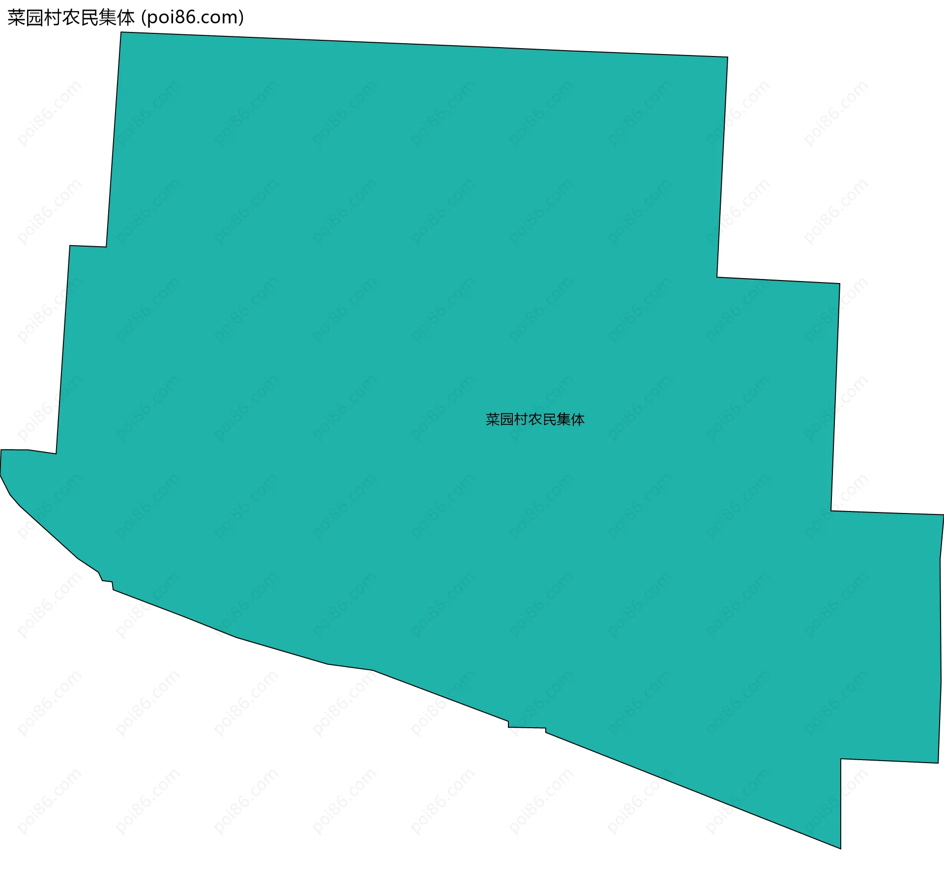 菜园村农民集体边界地图