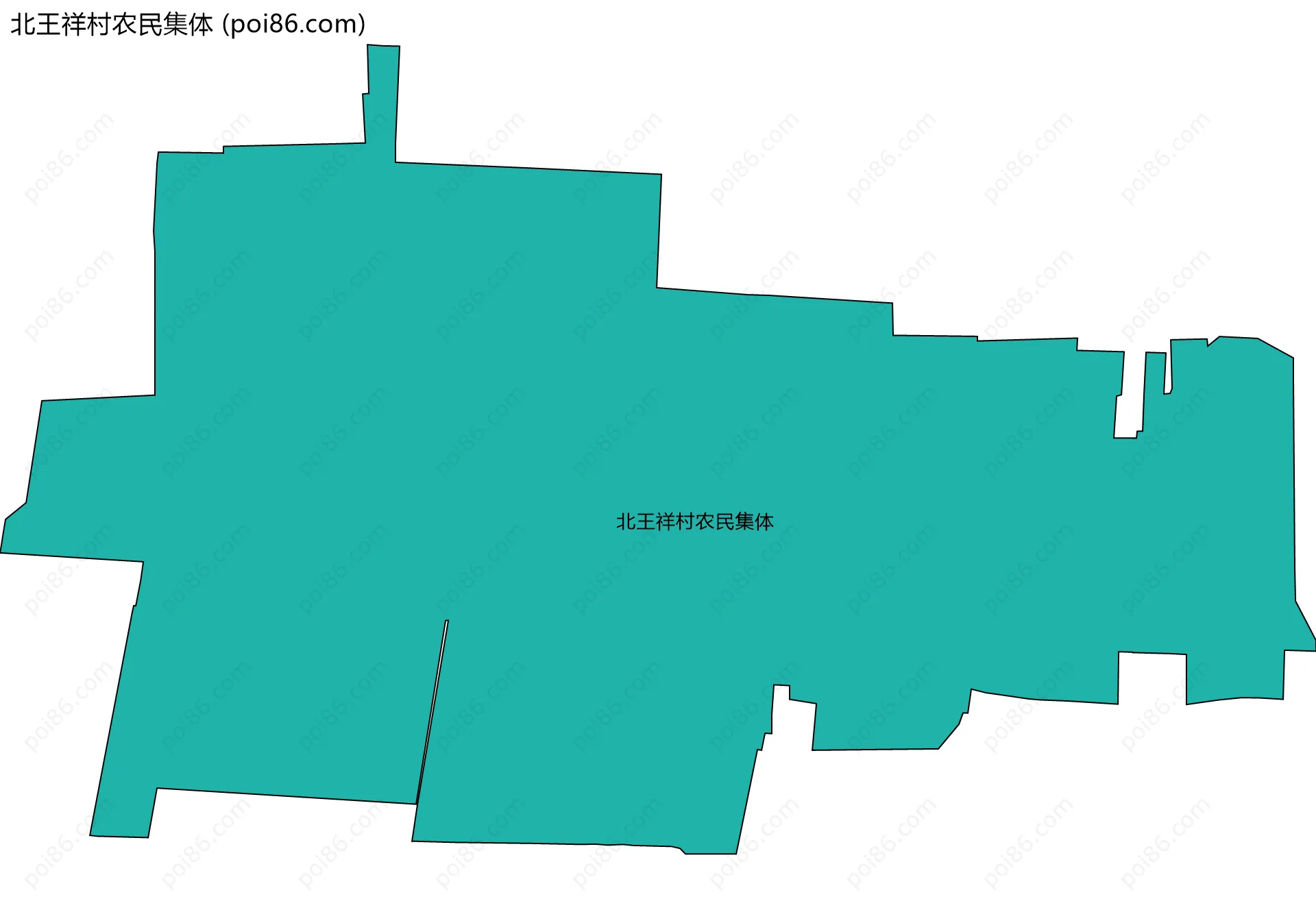 北王祥村农民集体边界地图