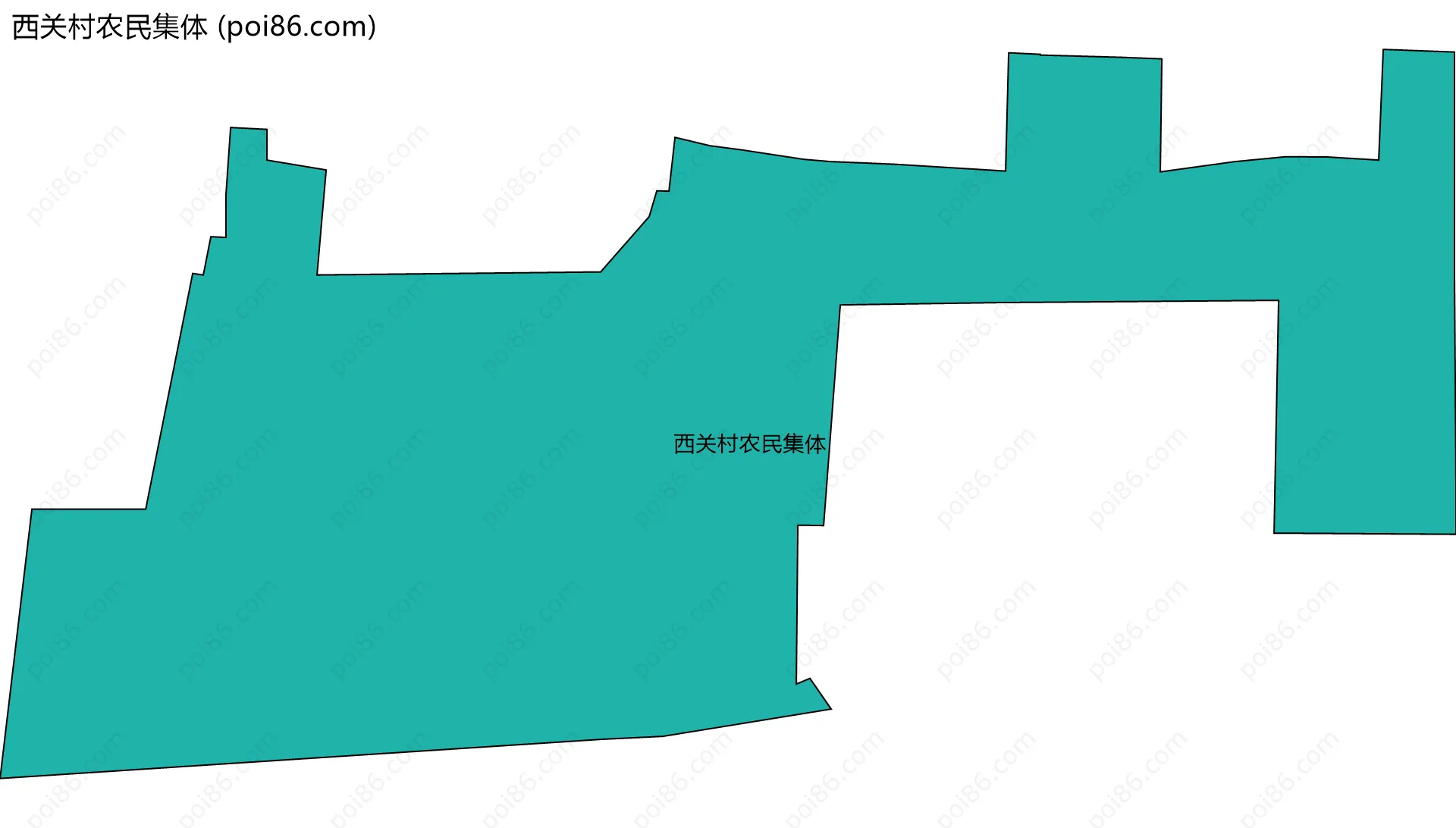 西关村农民集体边界地图