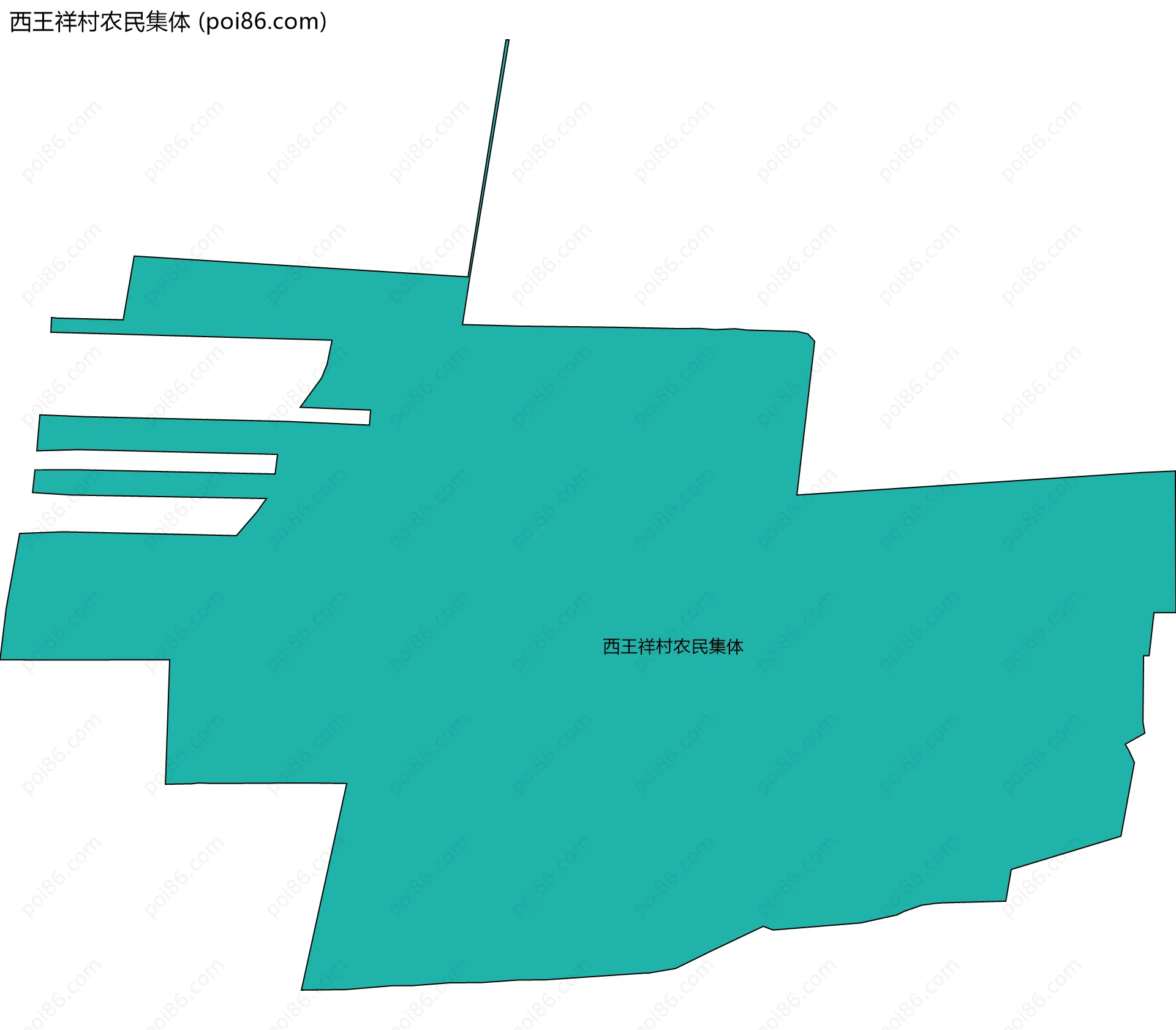 西王祥村农民集体边界地图