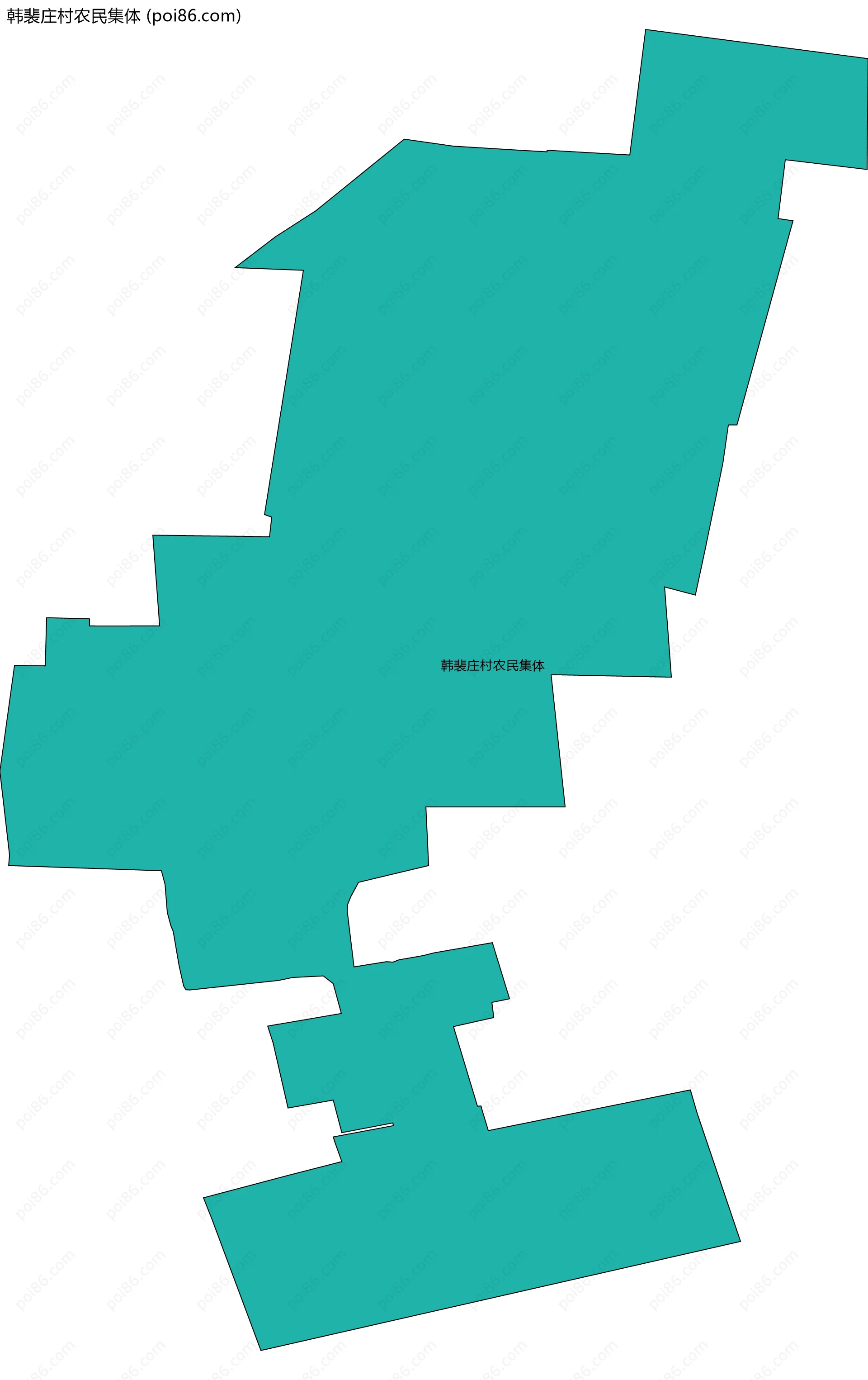 韩裴庄村农民集体边界地图