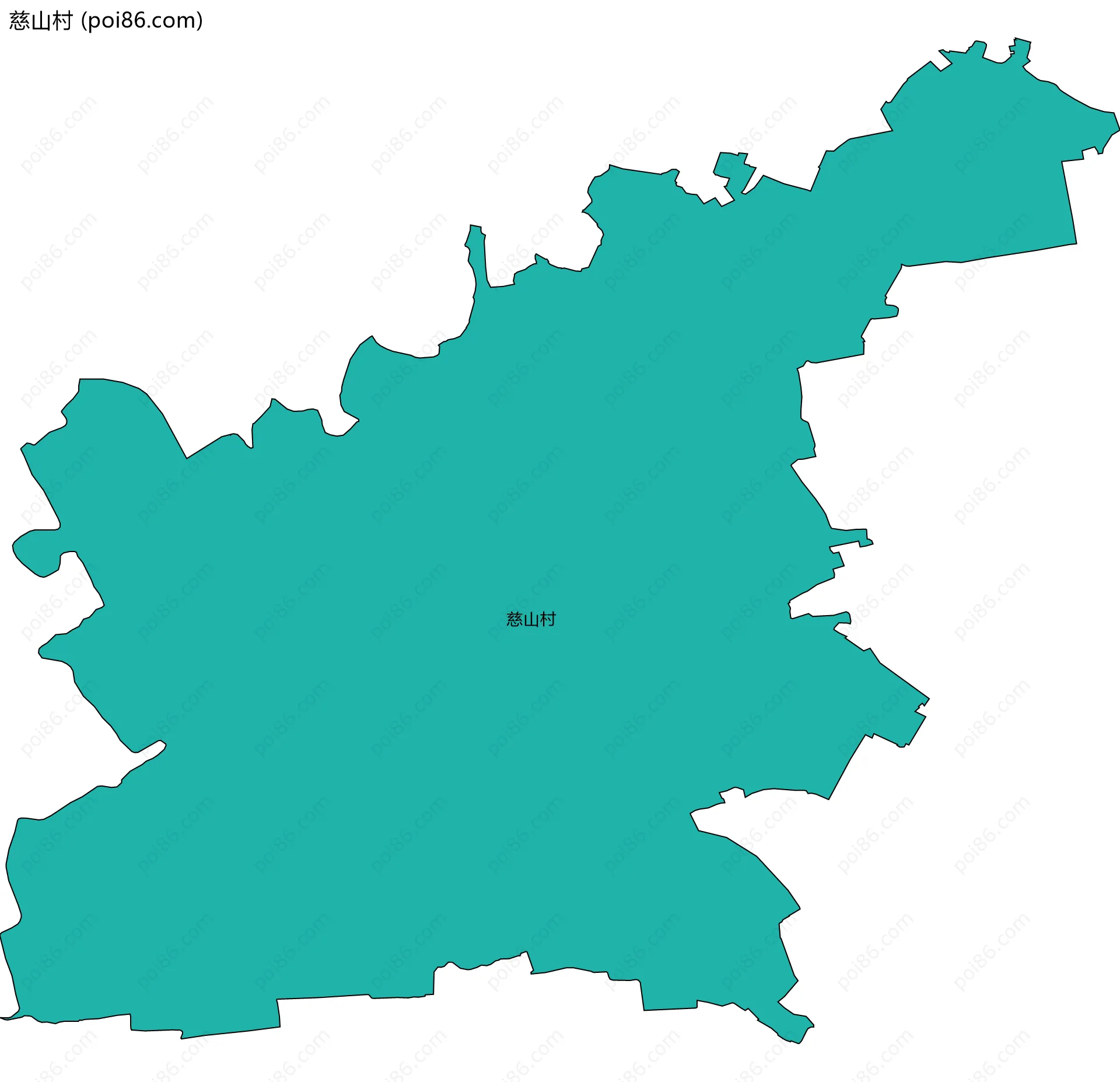 慈山村边界地图