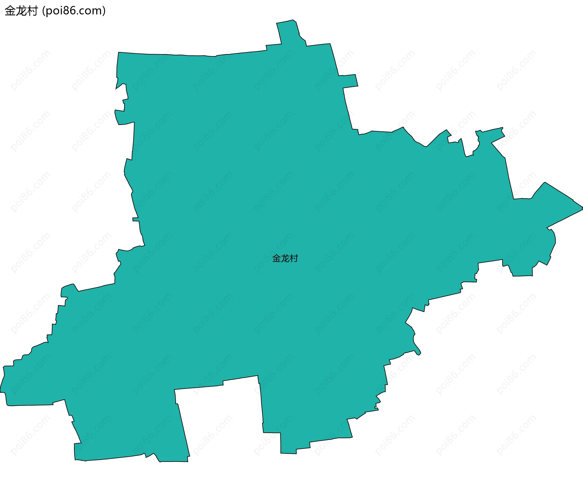 金龙村边界地图