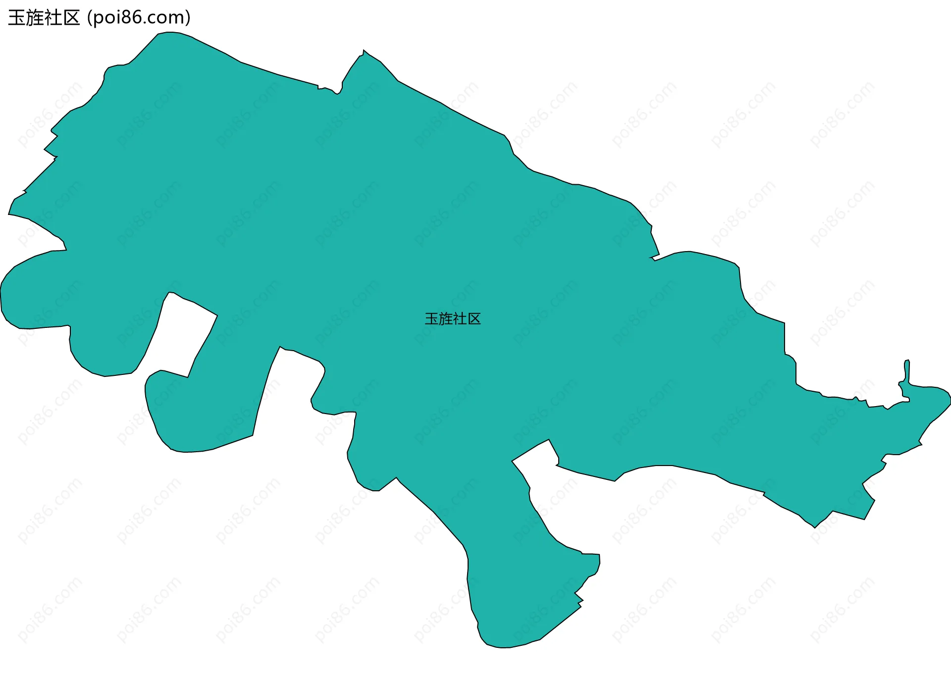 玉旌社区边界地图