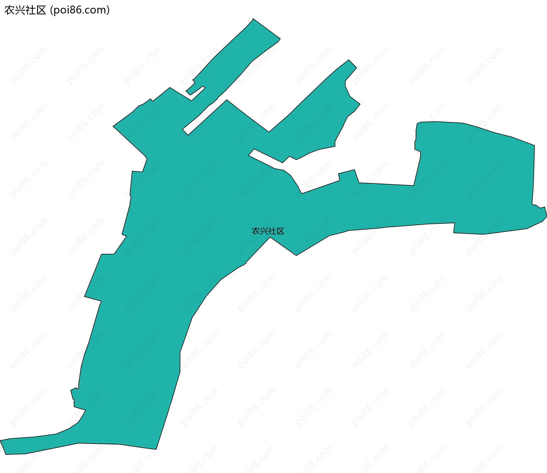 农兴社区边界地图
