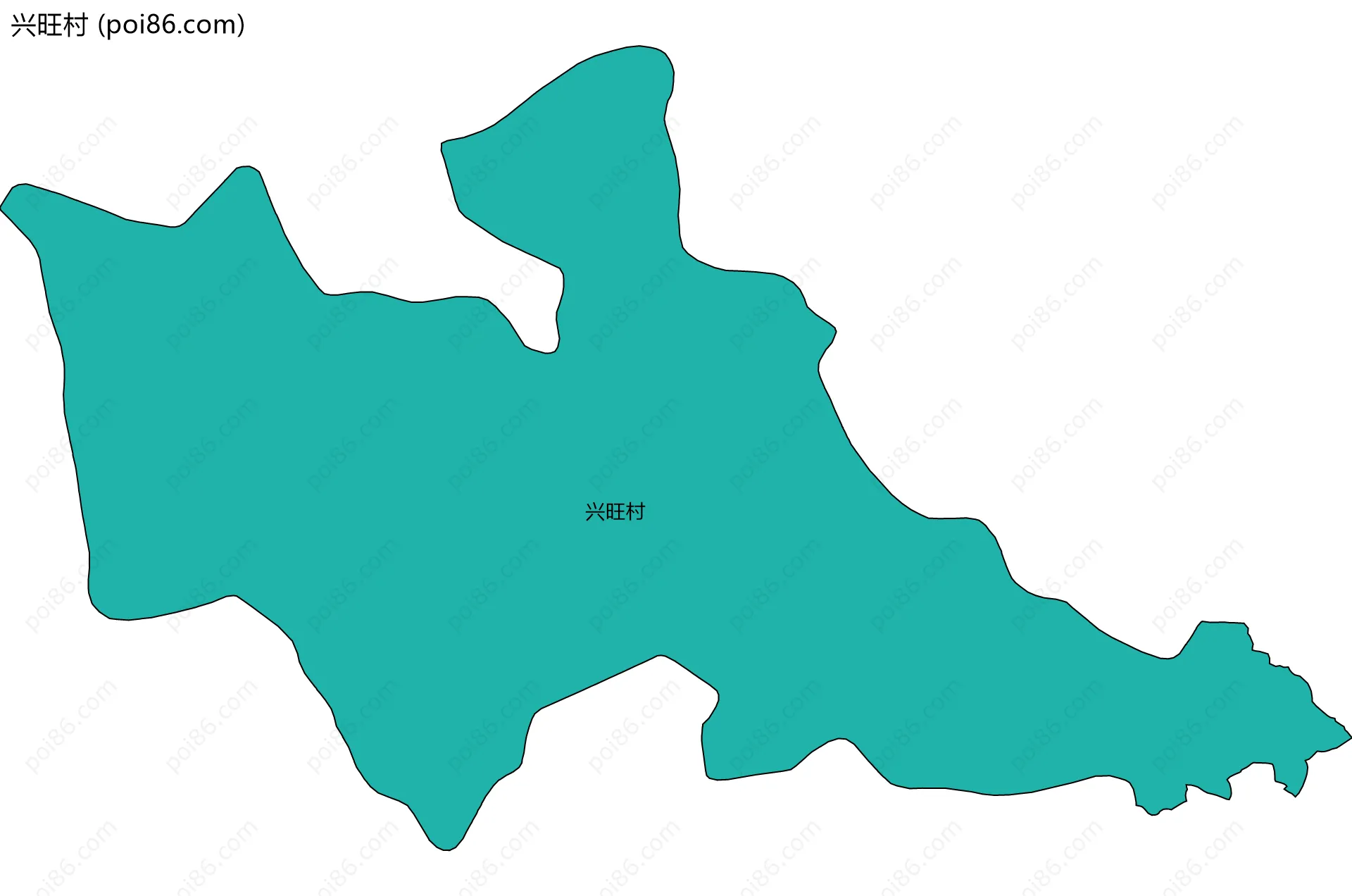 兴旺村边界地图