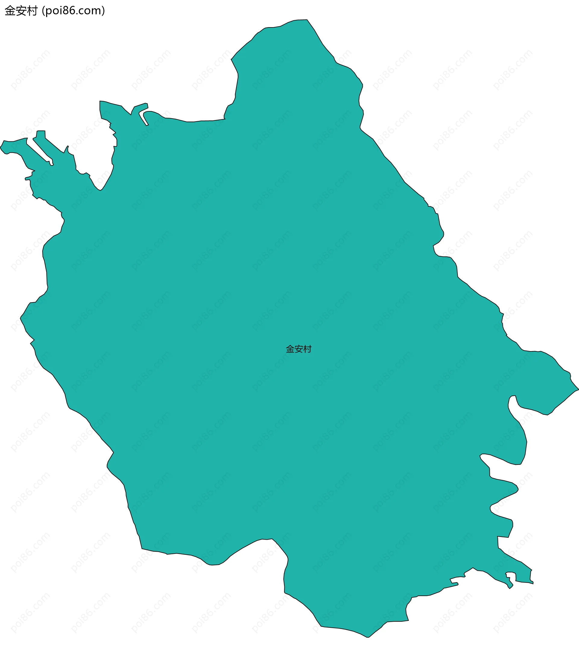 金安村边界地图