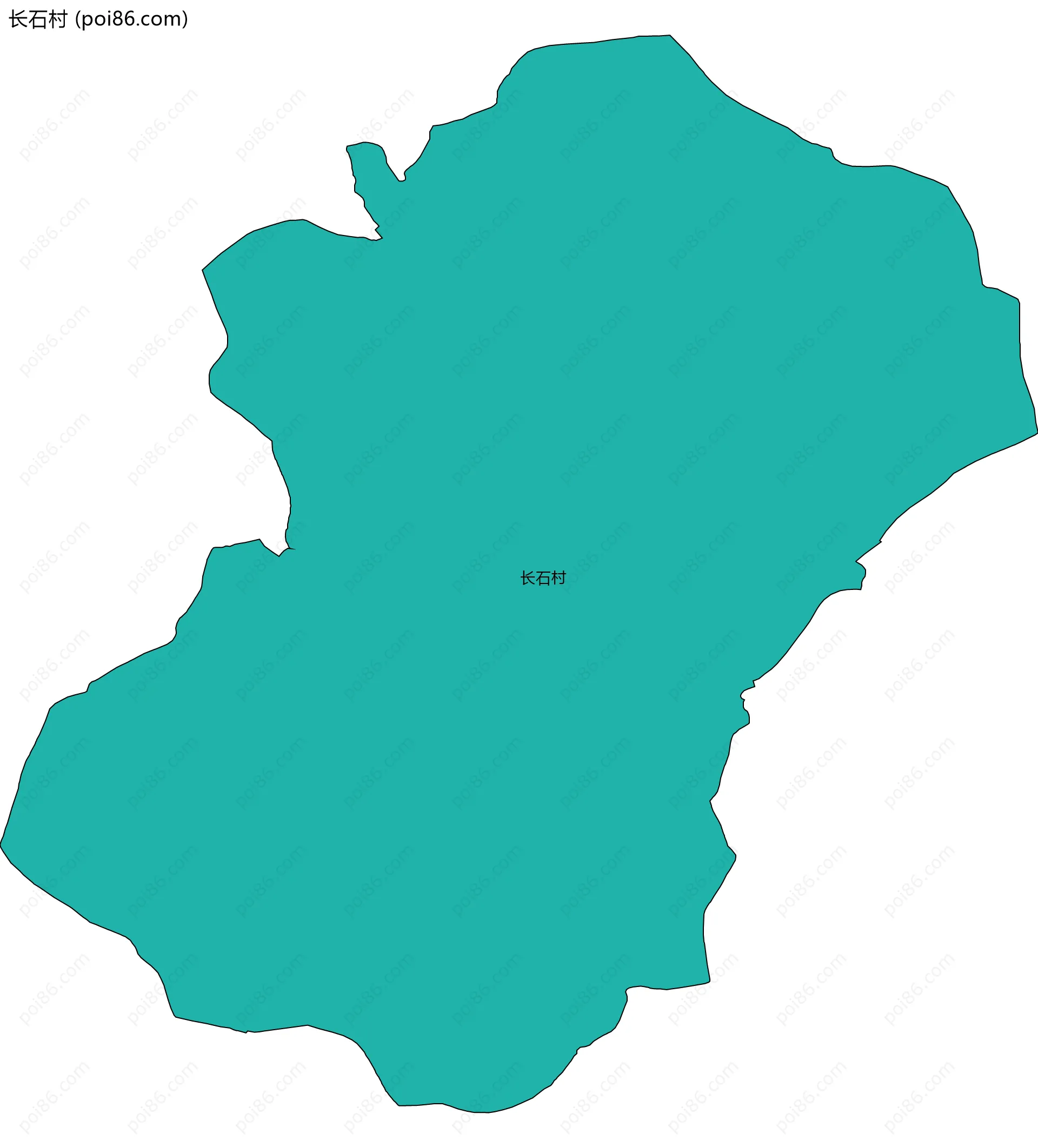 长石村边界地图
