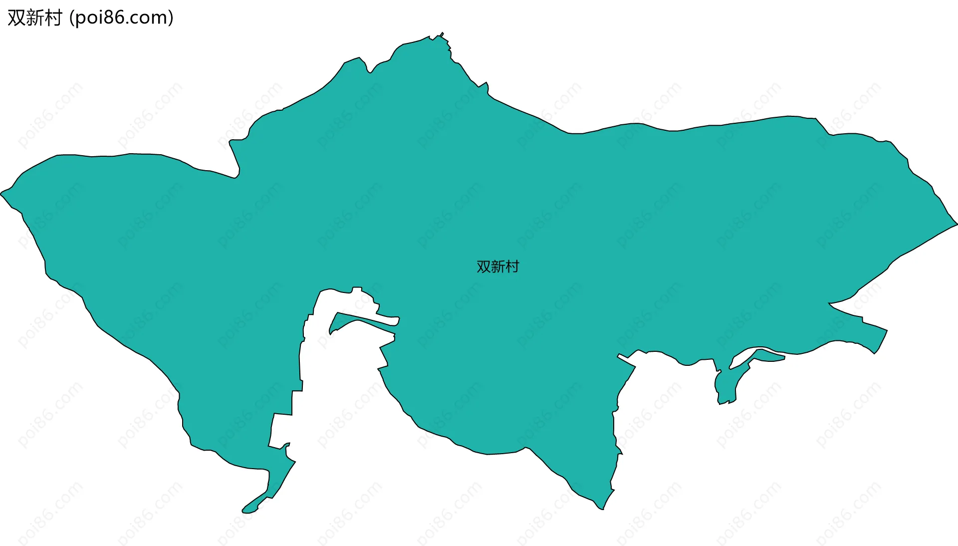 双新村边界地图