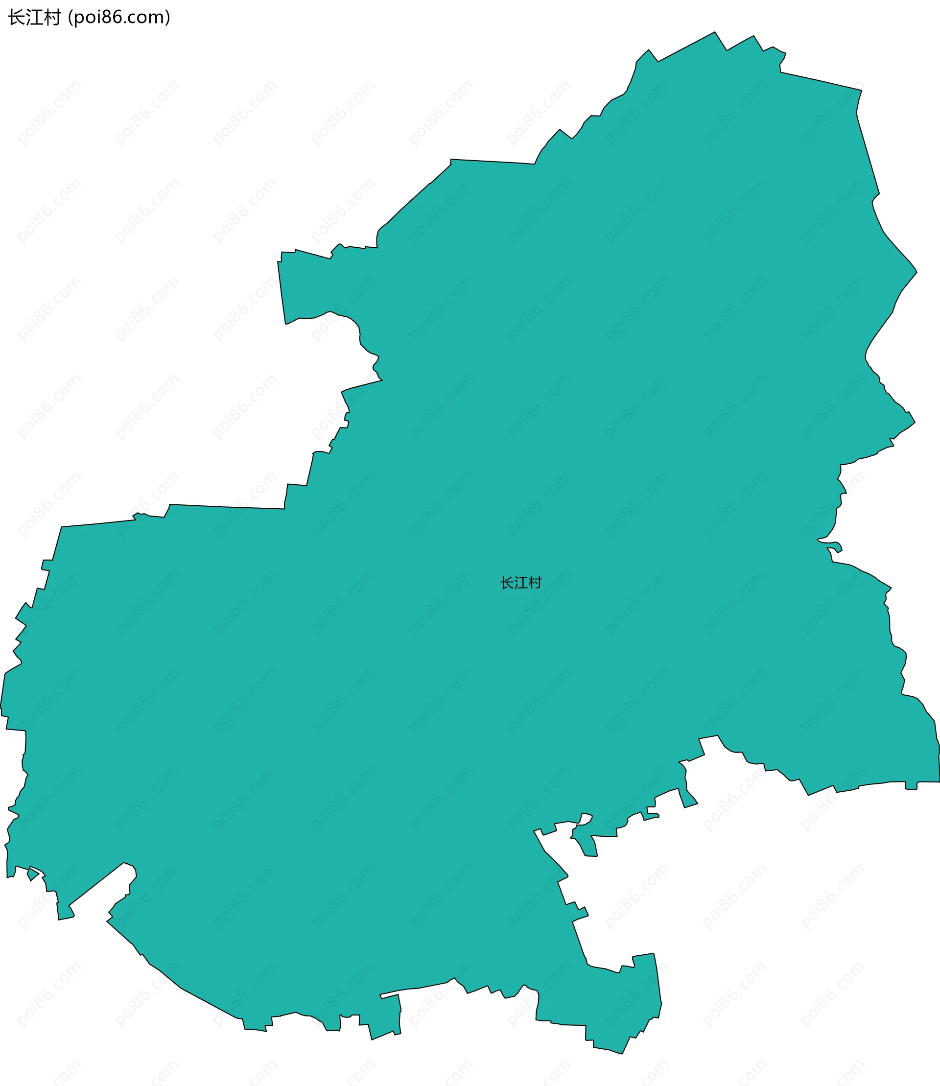 长江村边界地图