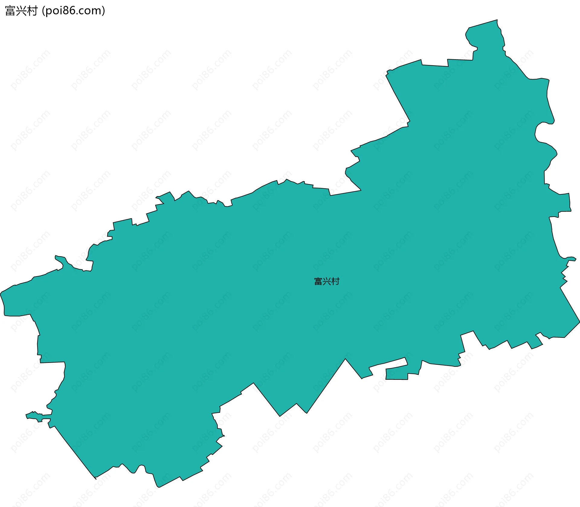 富兴村边界地图