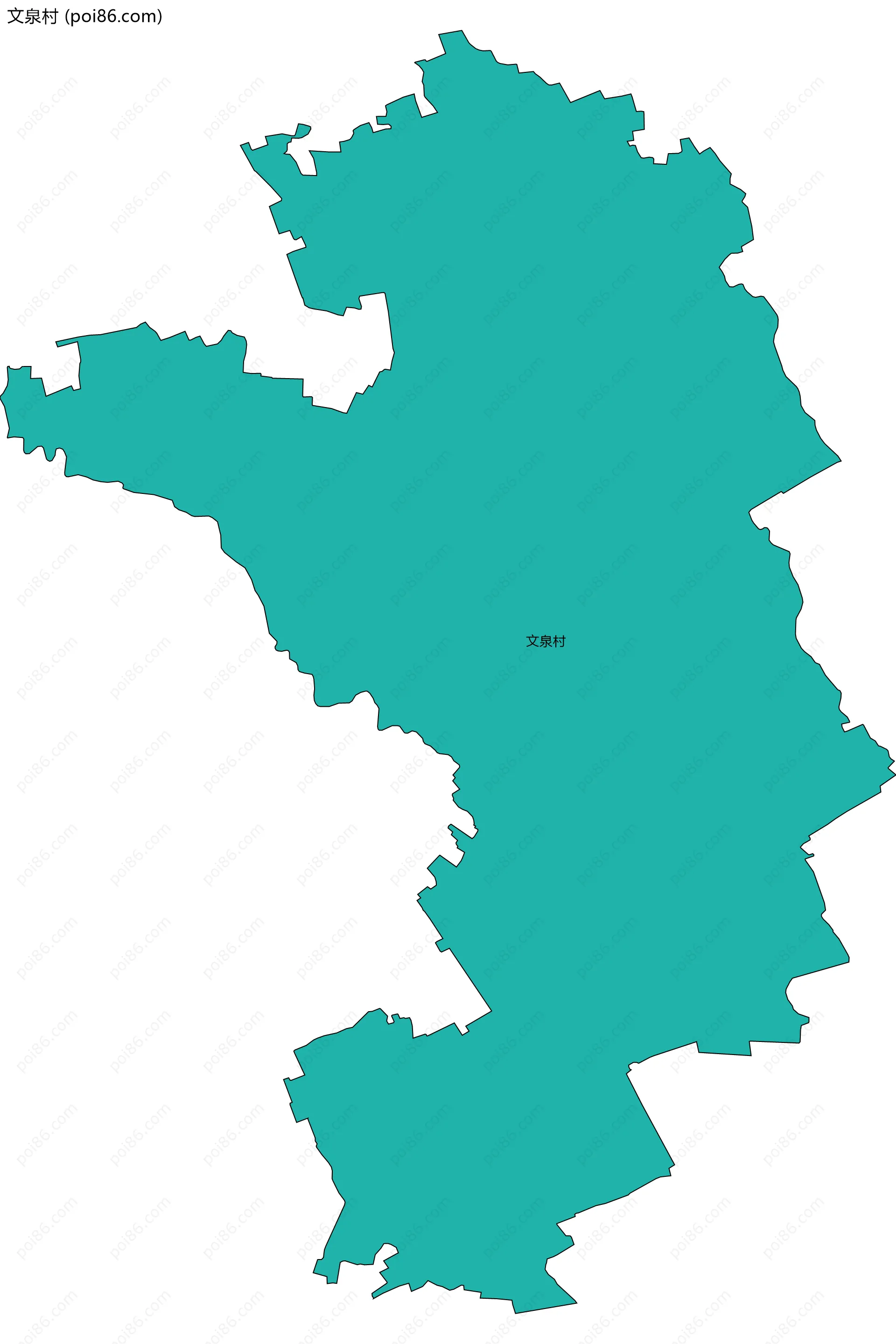 文泉村边界地图