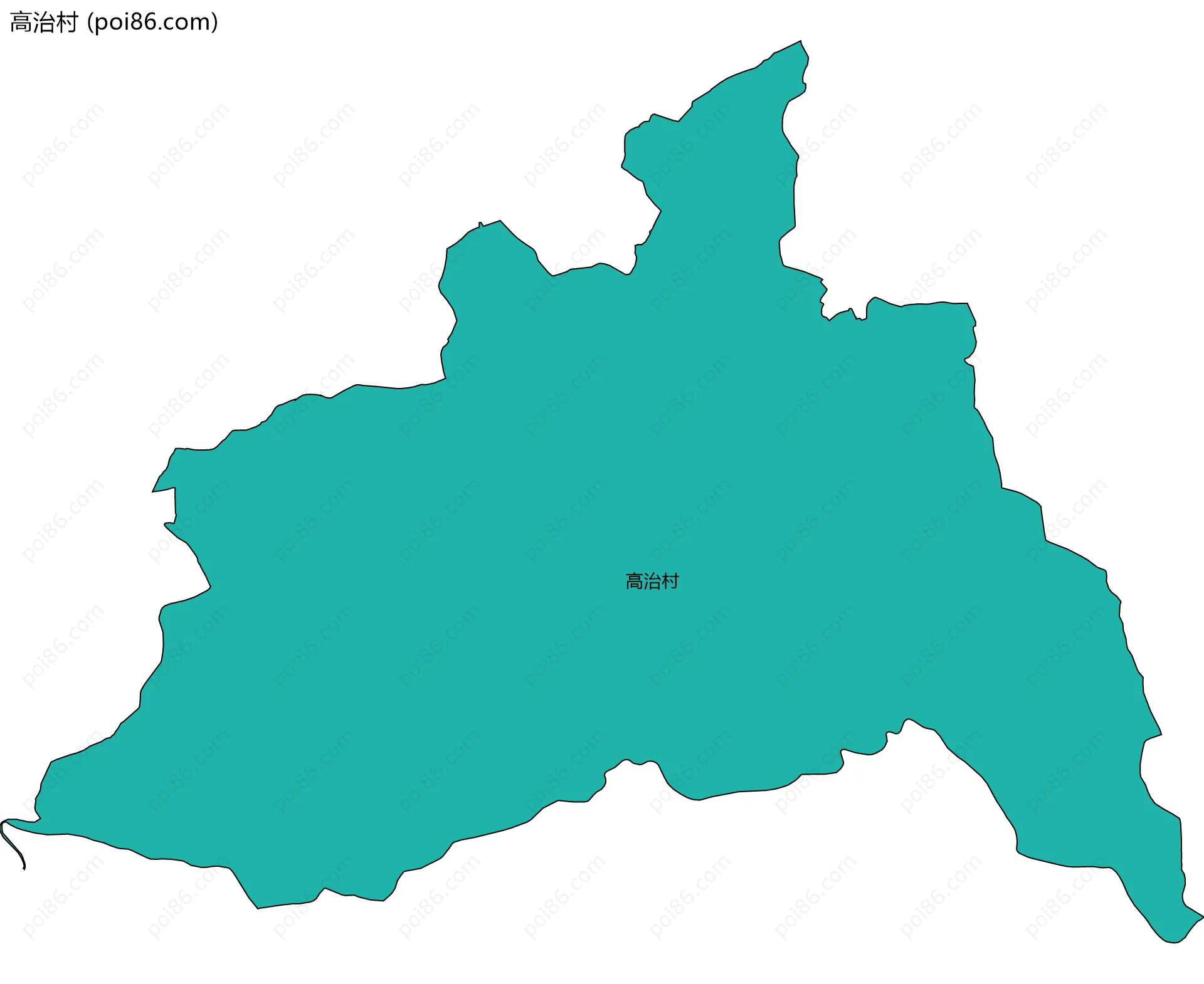 高治村边界地图