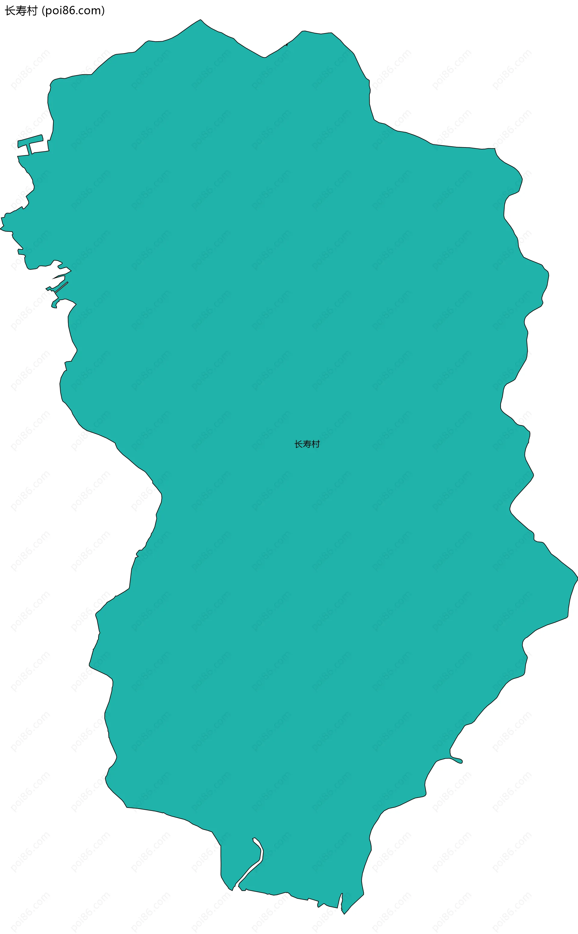 长寿村边界地图