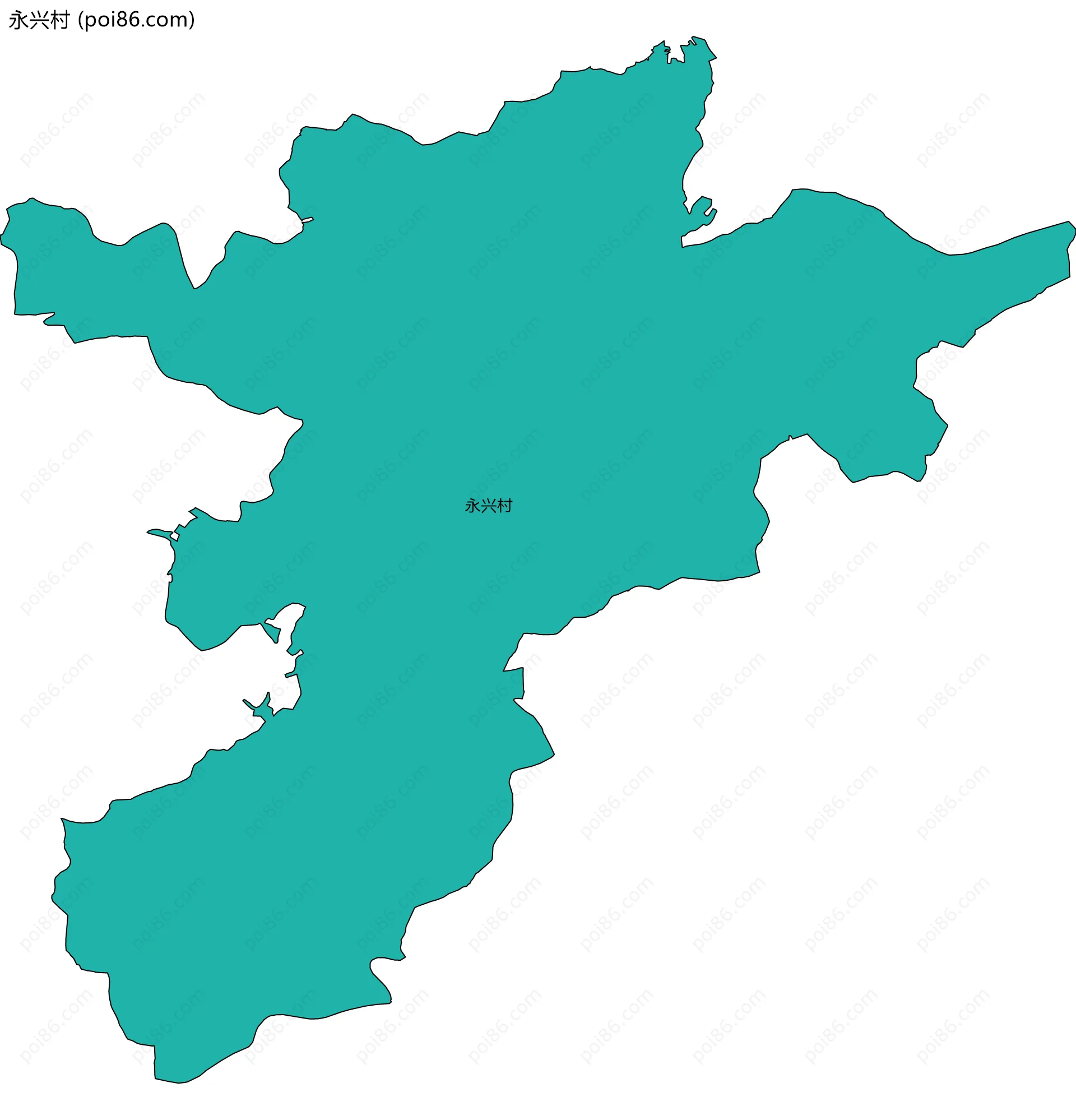 永兴村边界地图