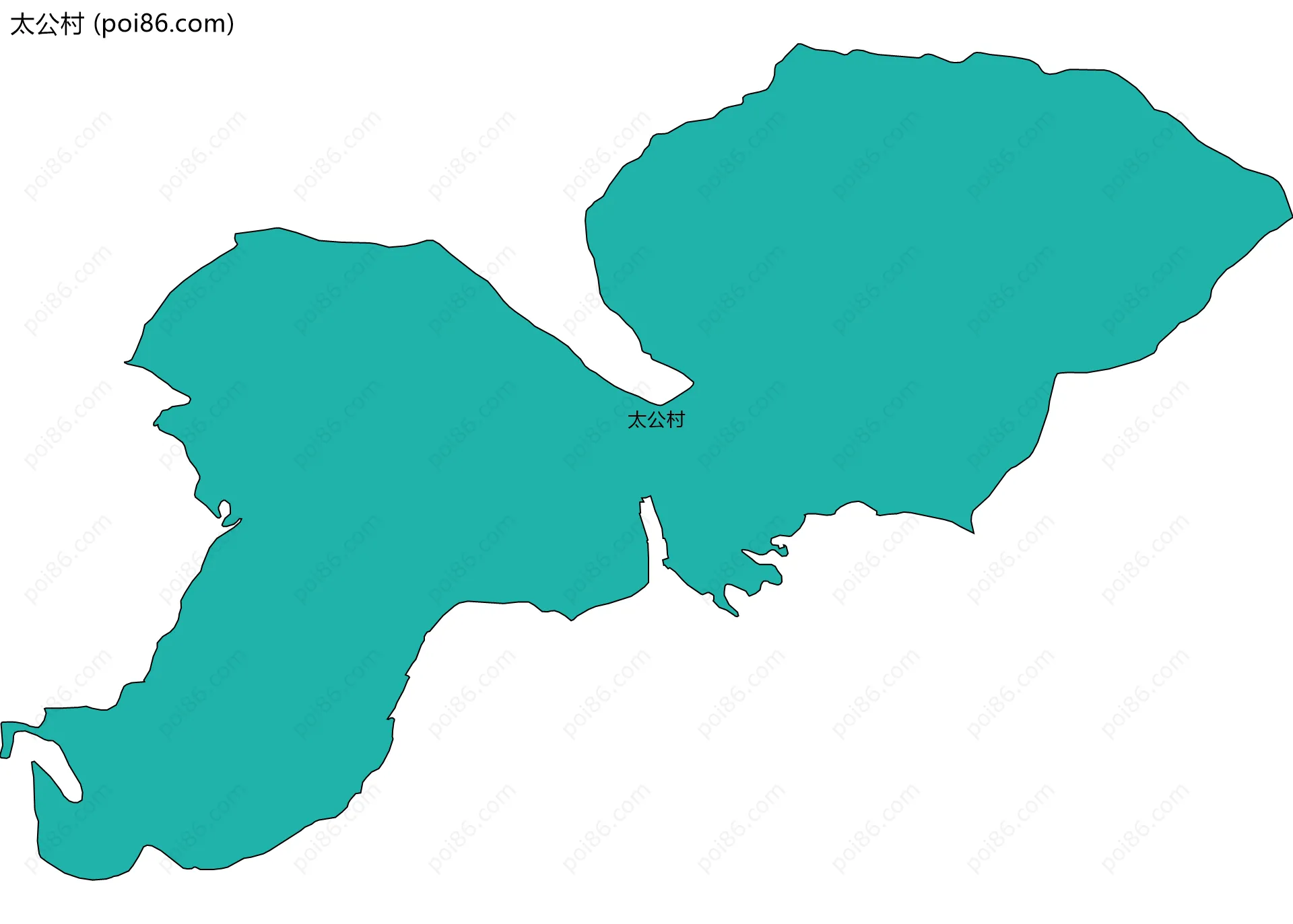 太公村边界地图