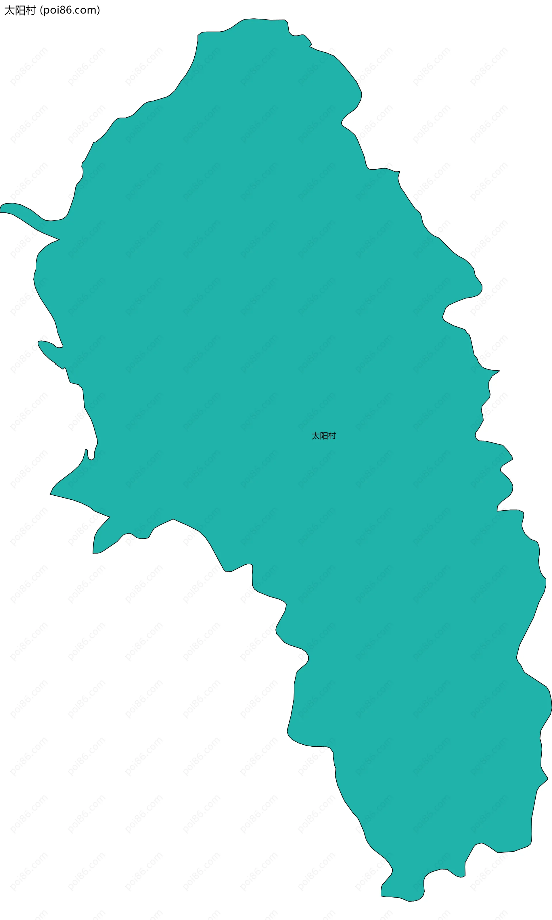 太阳村边界地图