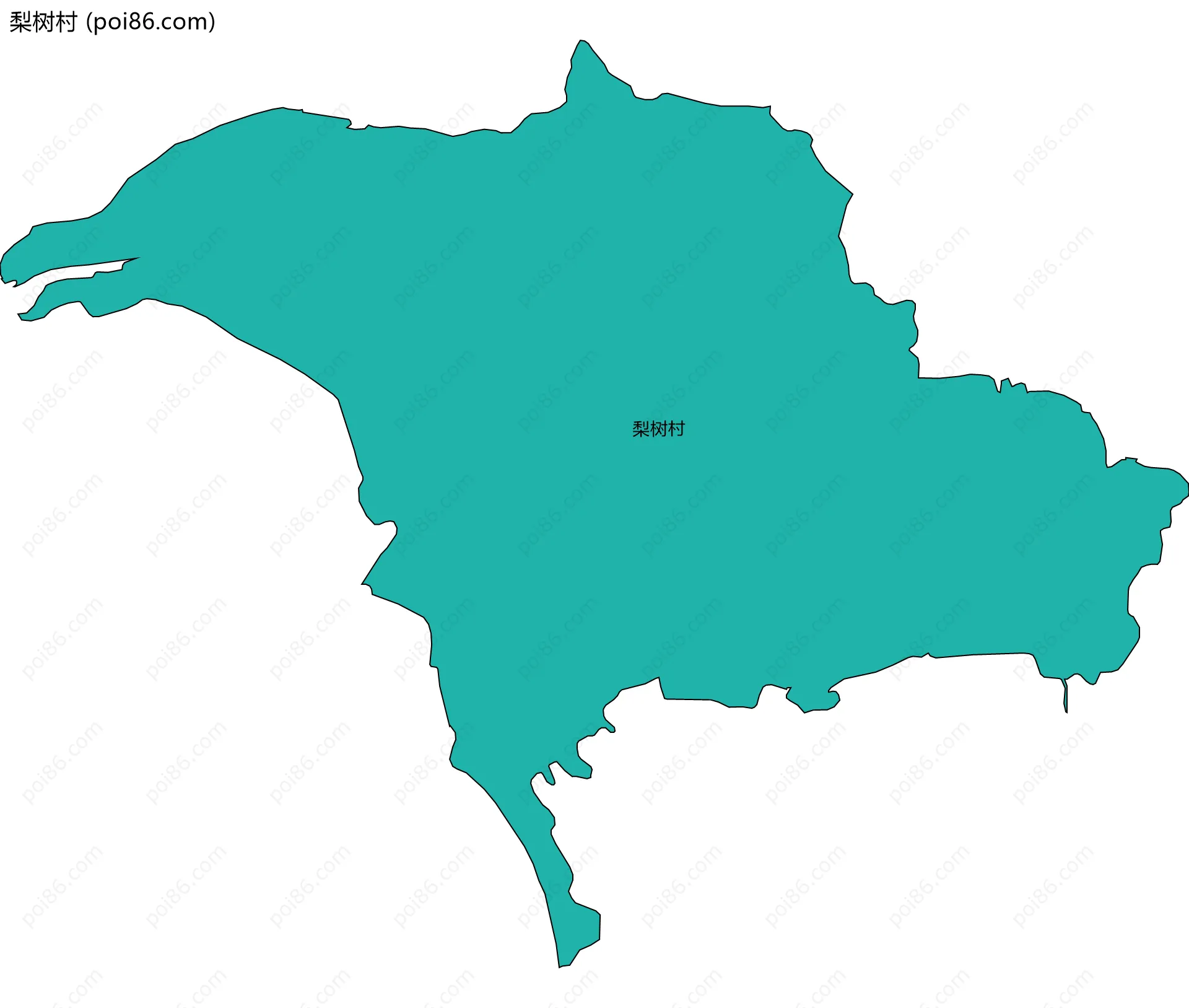 梨树村边界地图