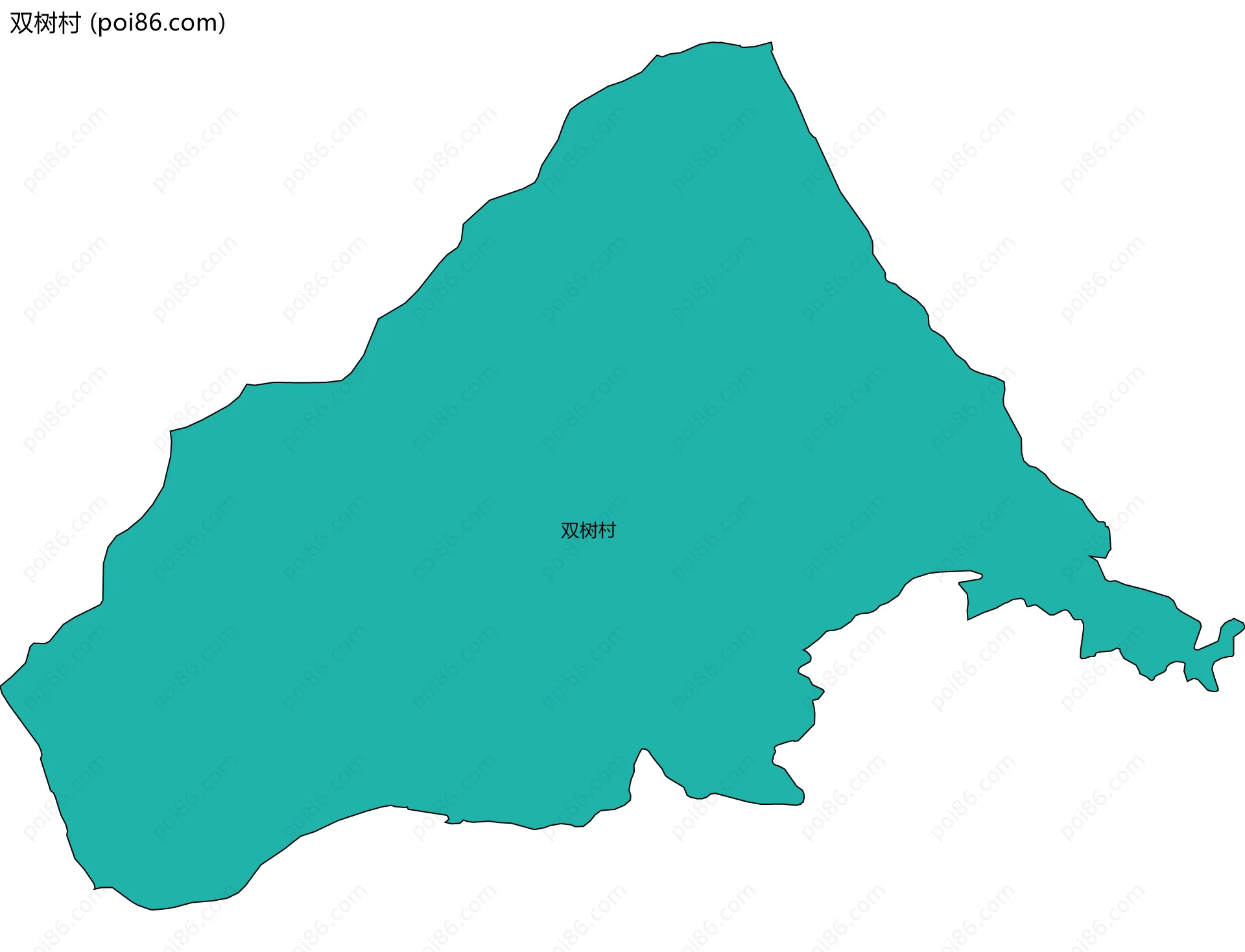 双树村边界地图