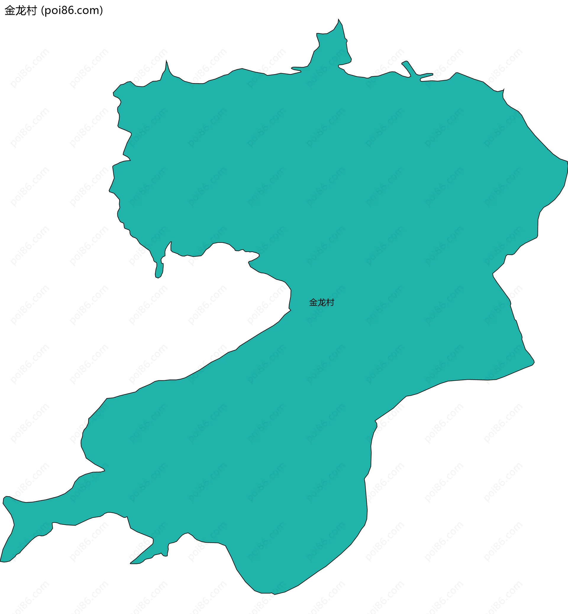 金龙村边界地图