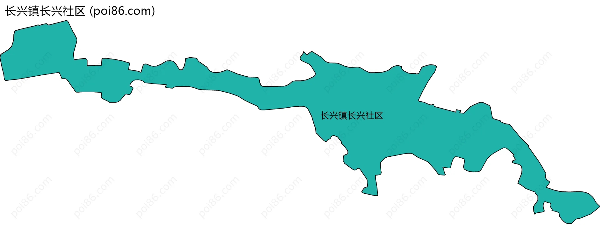 长兴镇长兴社区边界地图