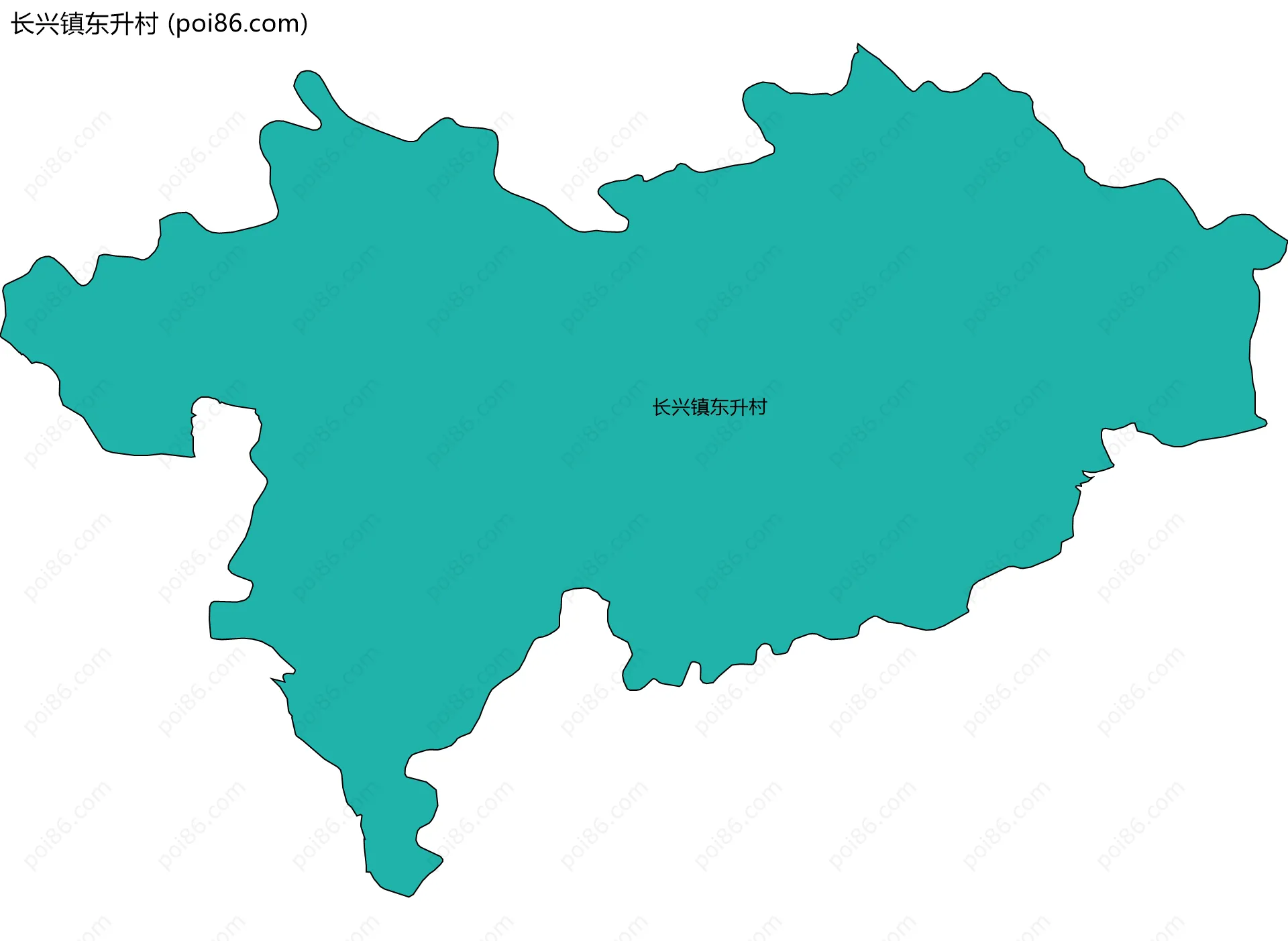 长兴镇东升村边界地图