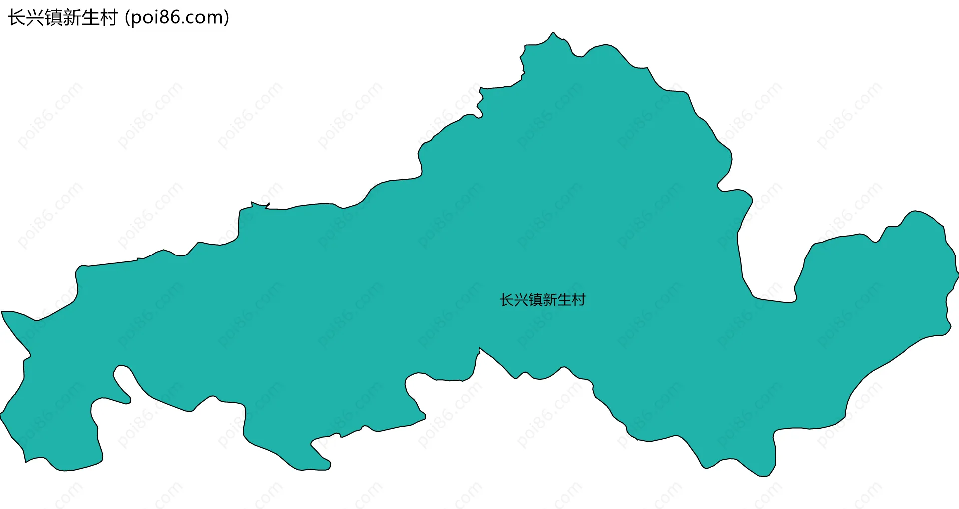 长兴镇新生村边界地图
