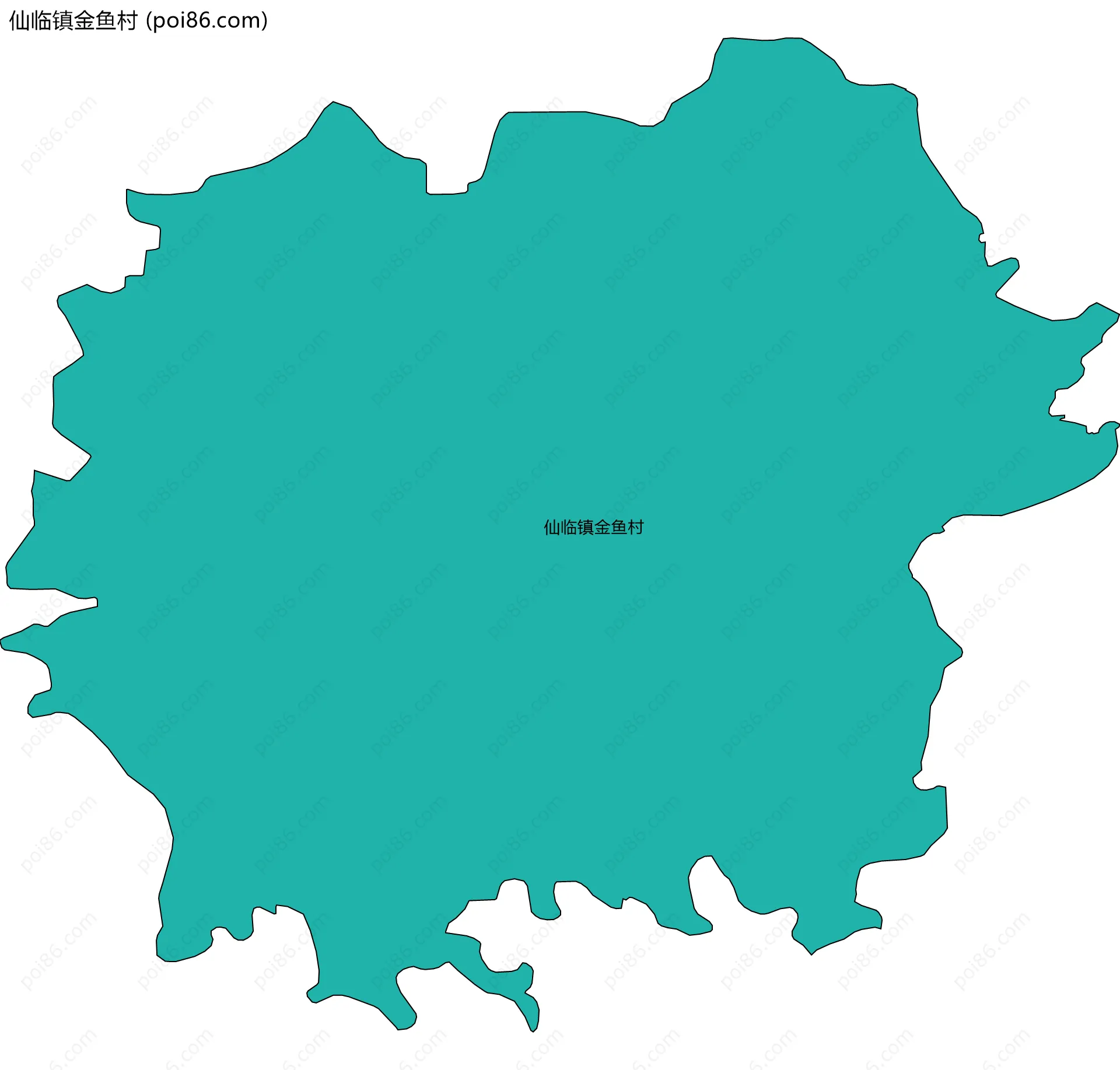 仙临镇金鱼村边界地图