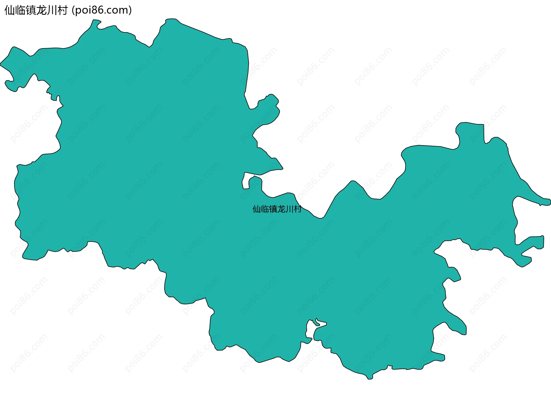 仙临镇龙川村边界地图