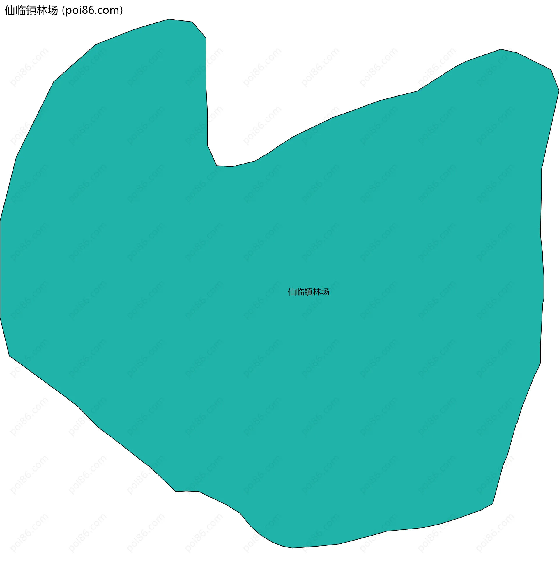 仙临镇林场边界地图