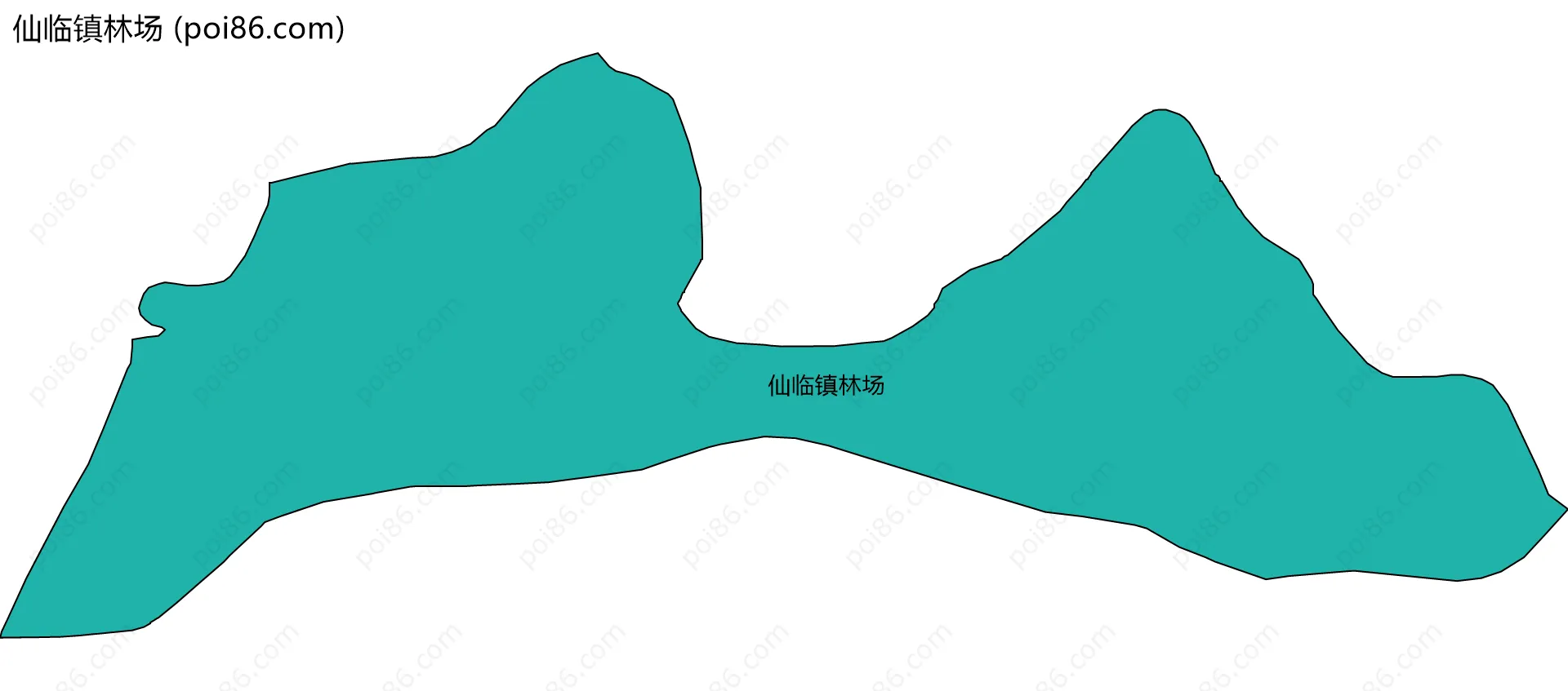 仙临镇林场边界地图