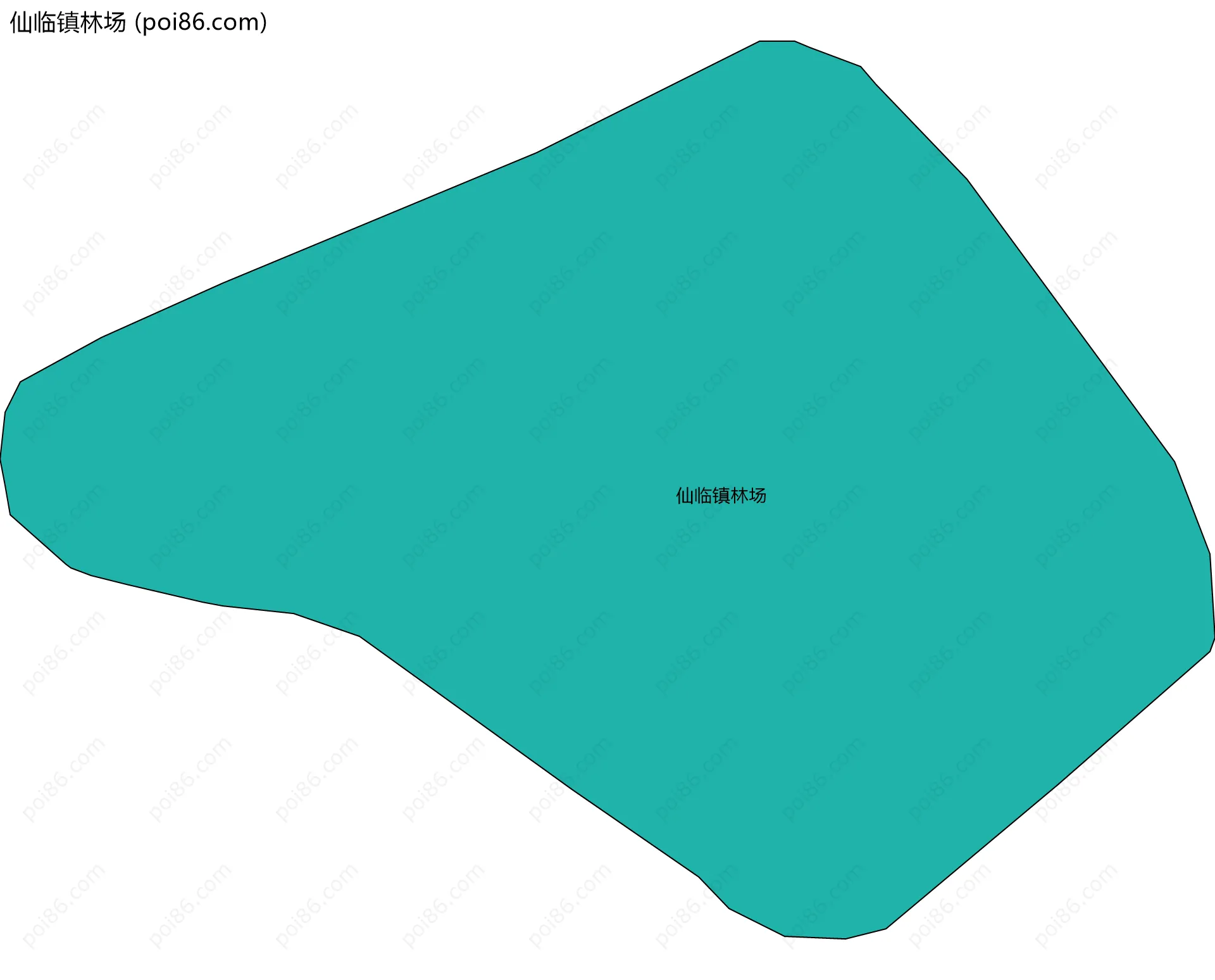 仙临镇林场边界地图