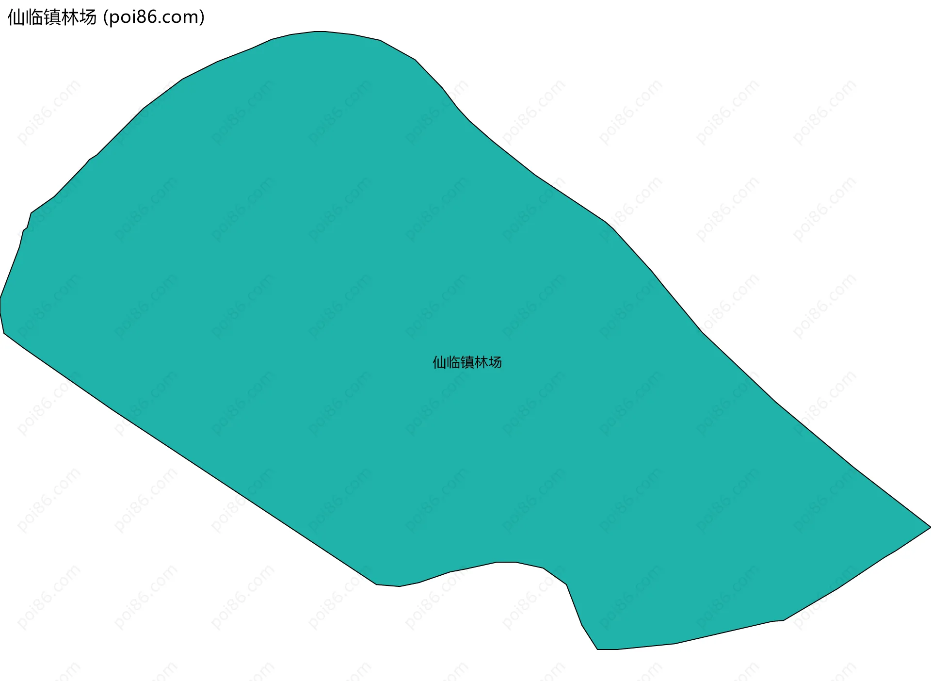 仙临镇林场边界地图