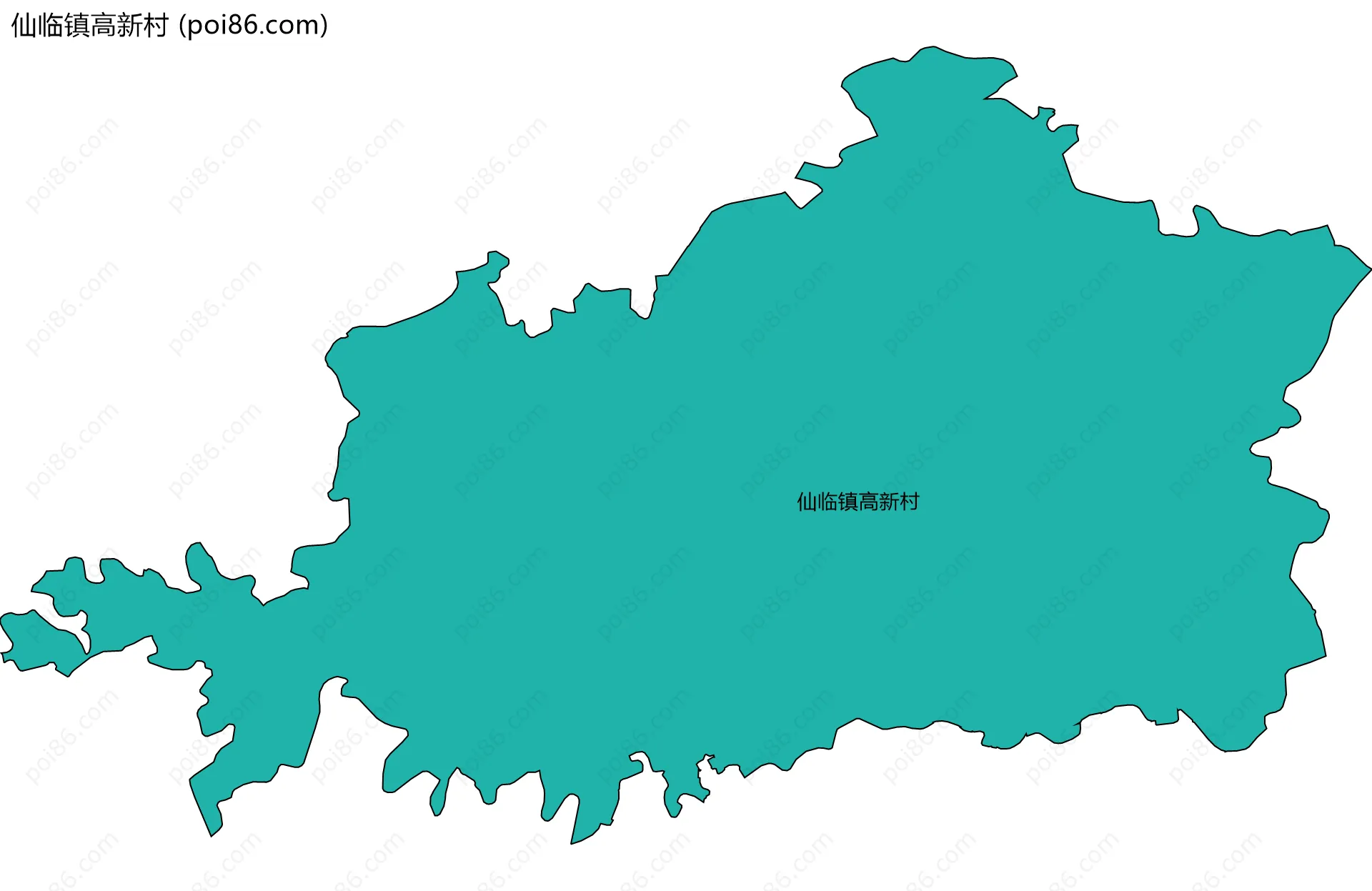 仙临镇高新村边界地图