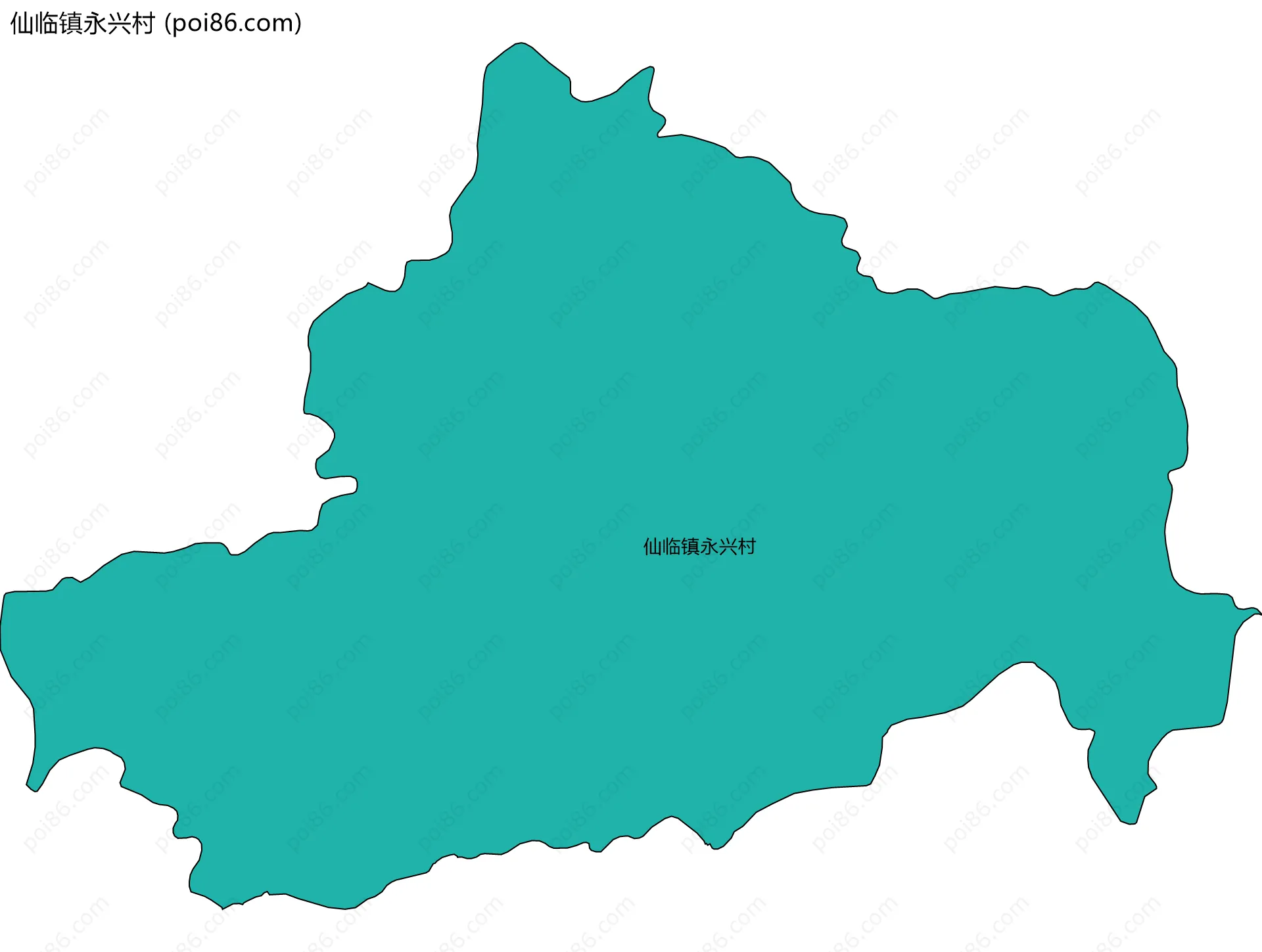 仙临镇永兴村边界地图