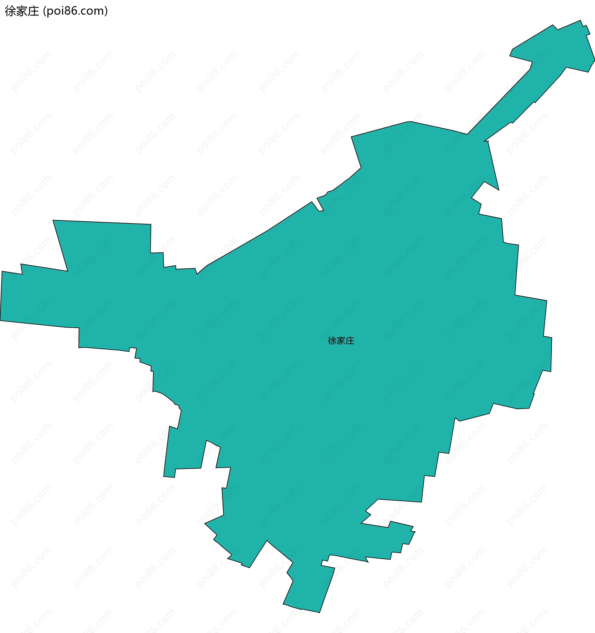 徐家庄边界地图