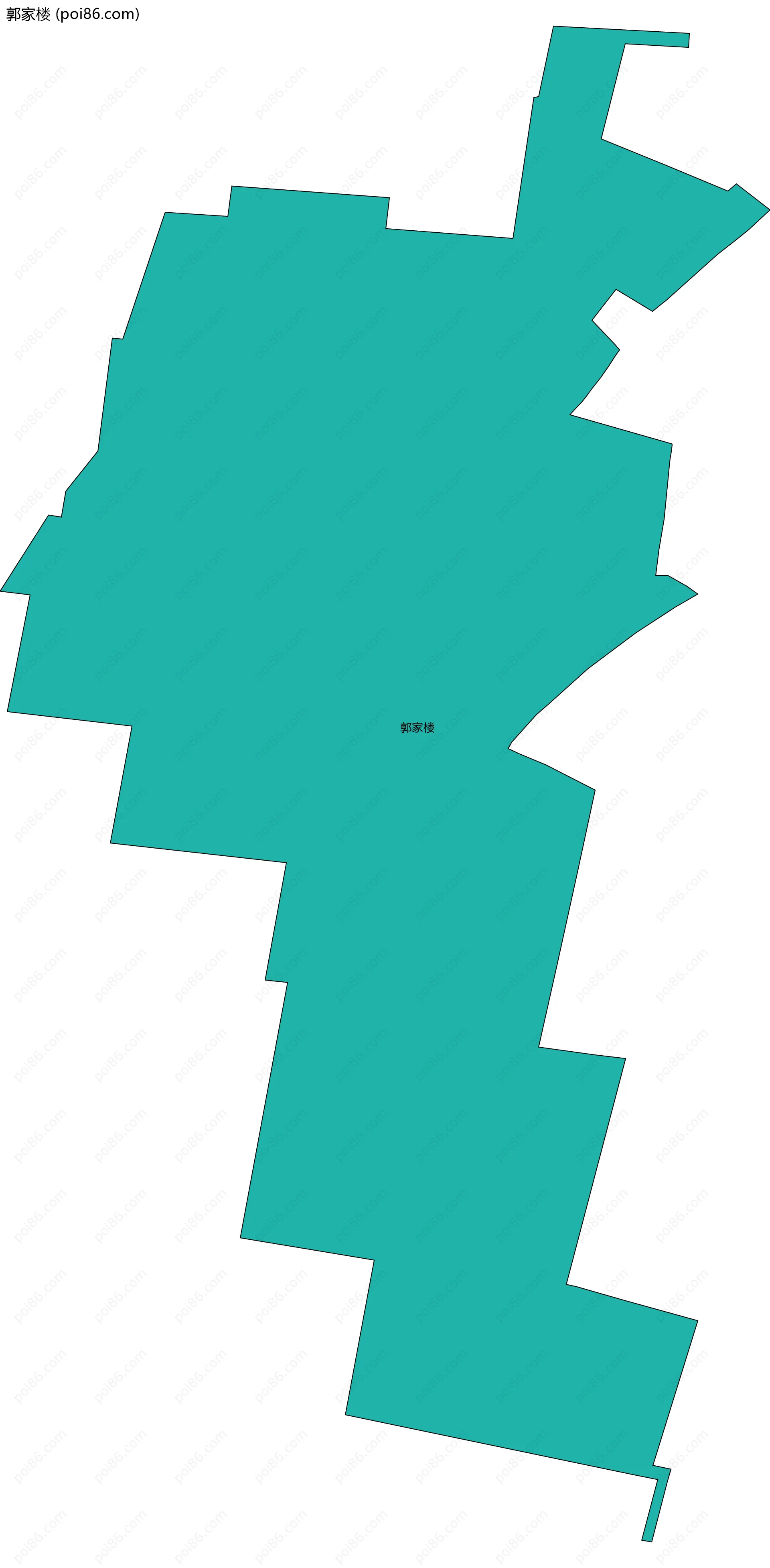 郭家楼边界地图